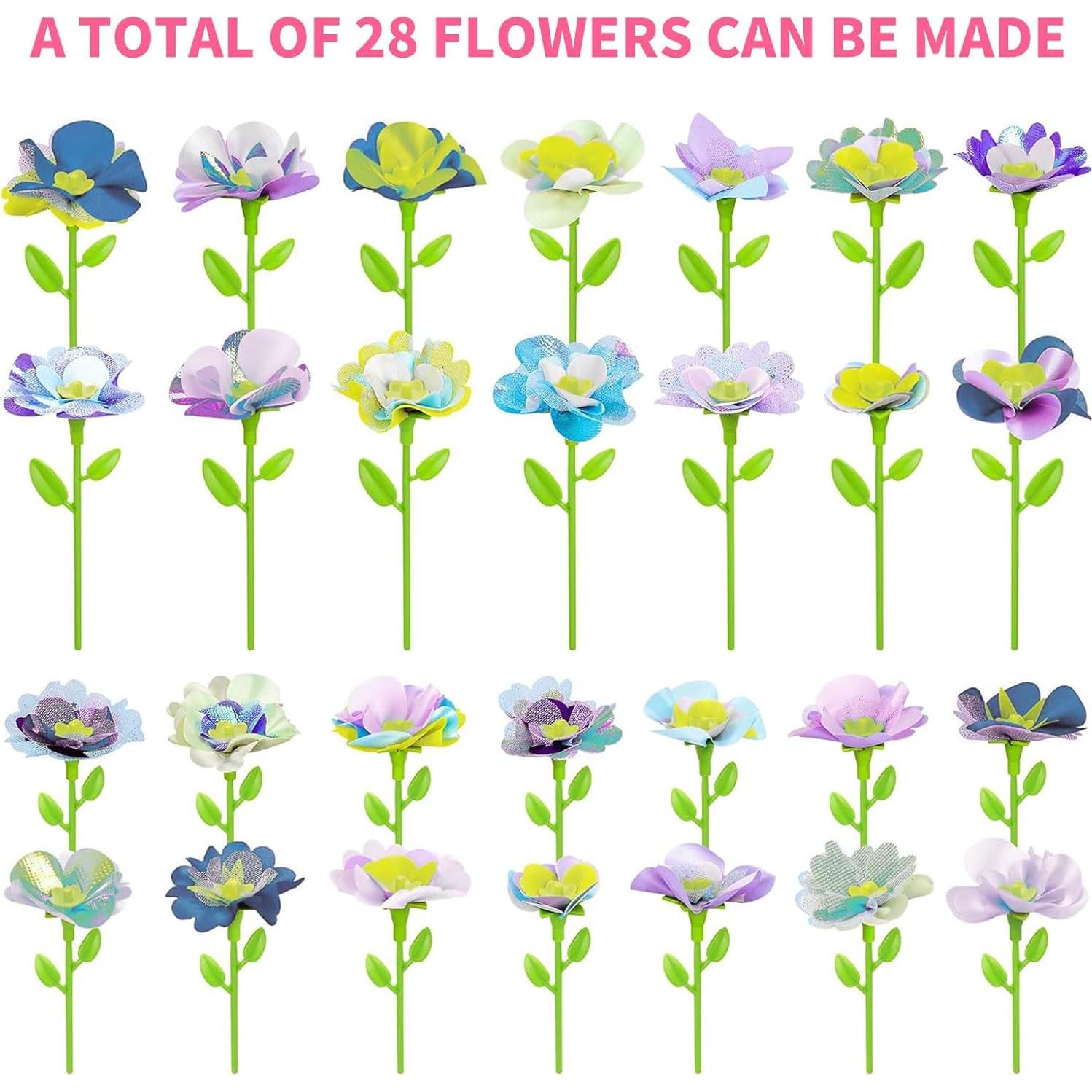 Kit de Manualidades de Flores DIY Dikopubby para Niños 3-6 Años