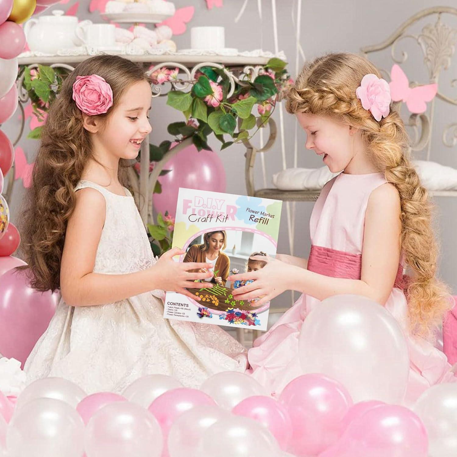 Kit de Manualidades de Flores DIY Dikopubby para Niños 3-6 Años