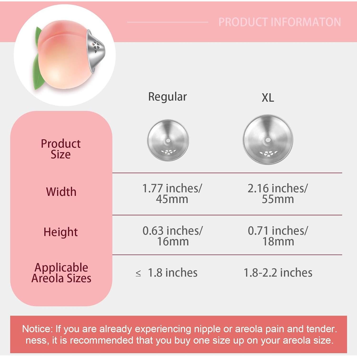 Copas de Lactancia Silverette de Plata Perforadas X-L