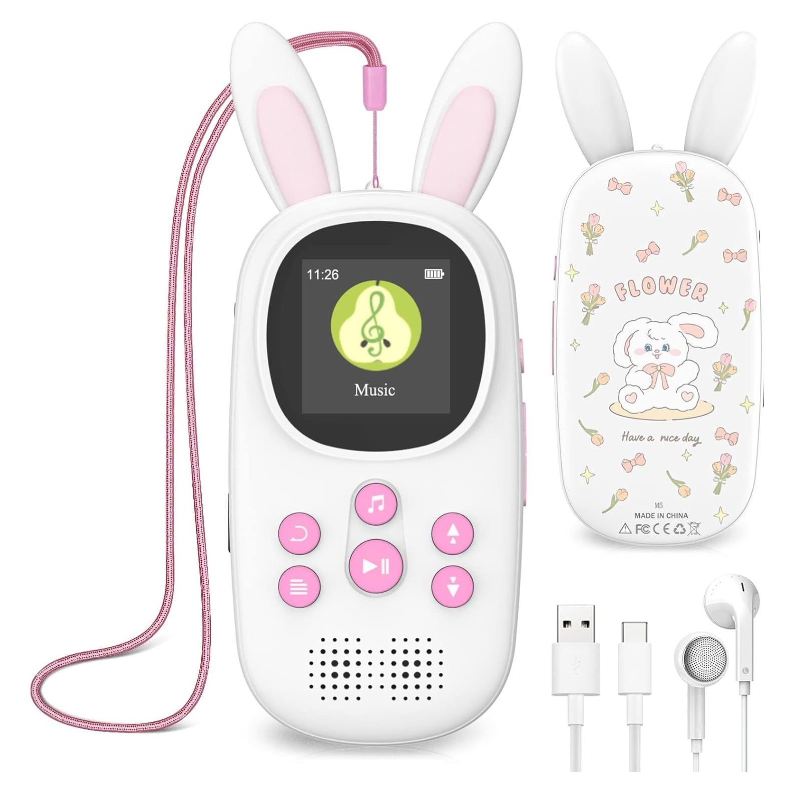 Reproductor MP3 para Niños ChenFec M5 32GB Bluetooth Rosa