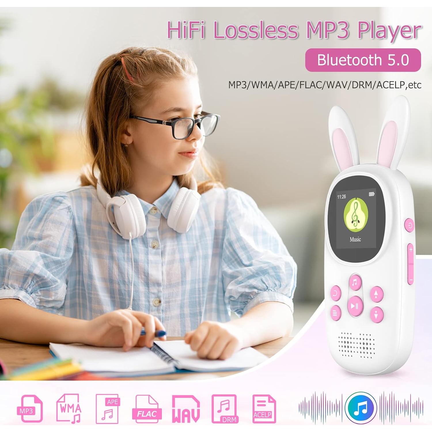 Reproductor MP3 para Niños ChenFec M5 32GB Bluetooth Rosa