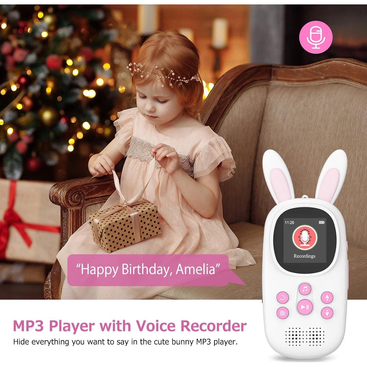 Reproductor MP3 para Niños ChenFec M5 32GB Bluetooth Rosa