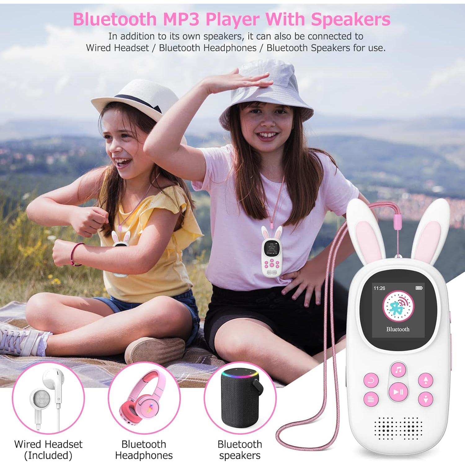 Reproductor MP3 para Niños ChenFec M5 32GB Bluetooth Rosa