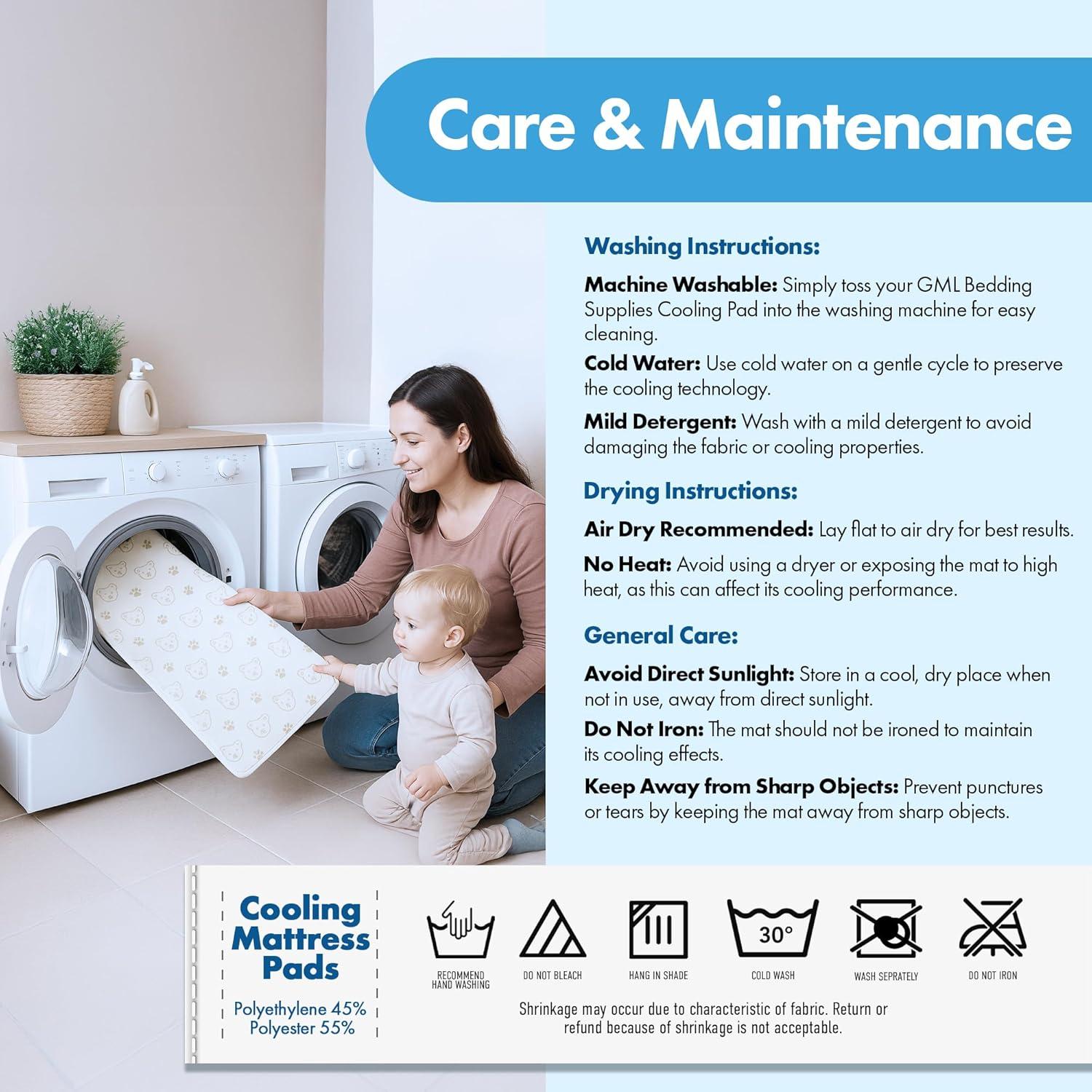 Colchón de Cuna Refrigerante GML 70x120 cm Impermeable