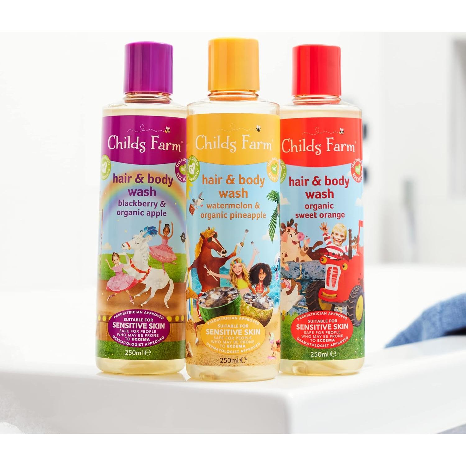 Jabón Orgánico para Cabello y Cuerpo Childs Farm 250ml Naranja Dulce