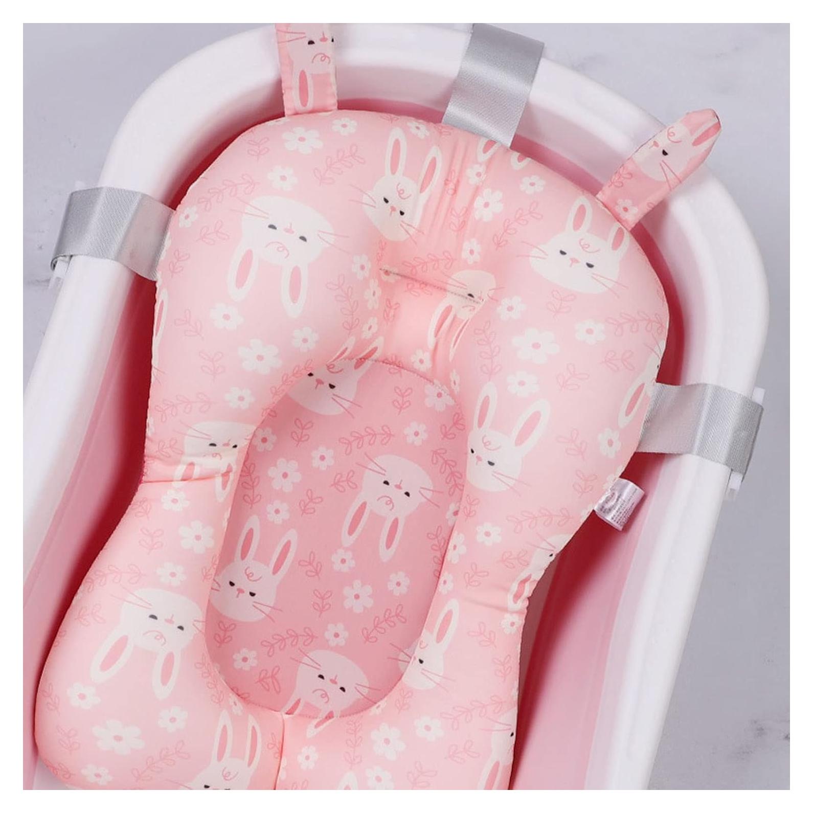 Cojín de Baño para Bebés Dpofirs - Antideslizante Rosa 50x34cm