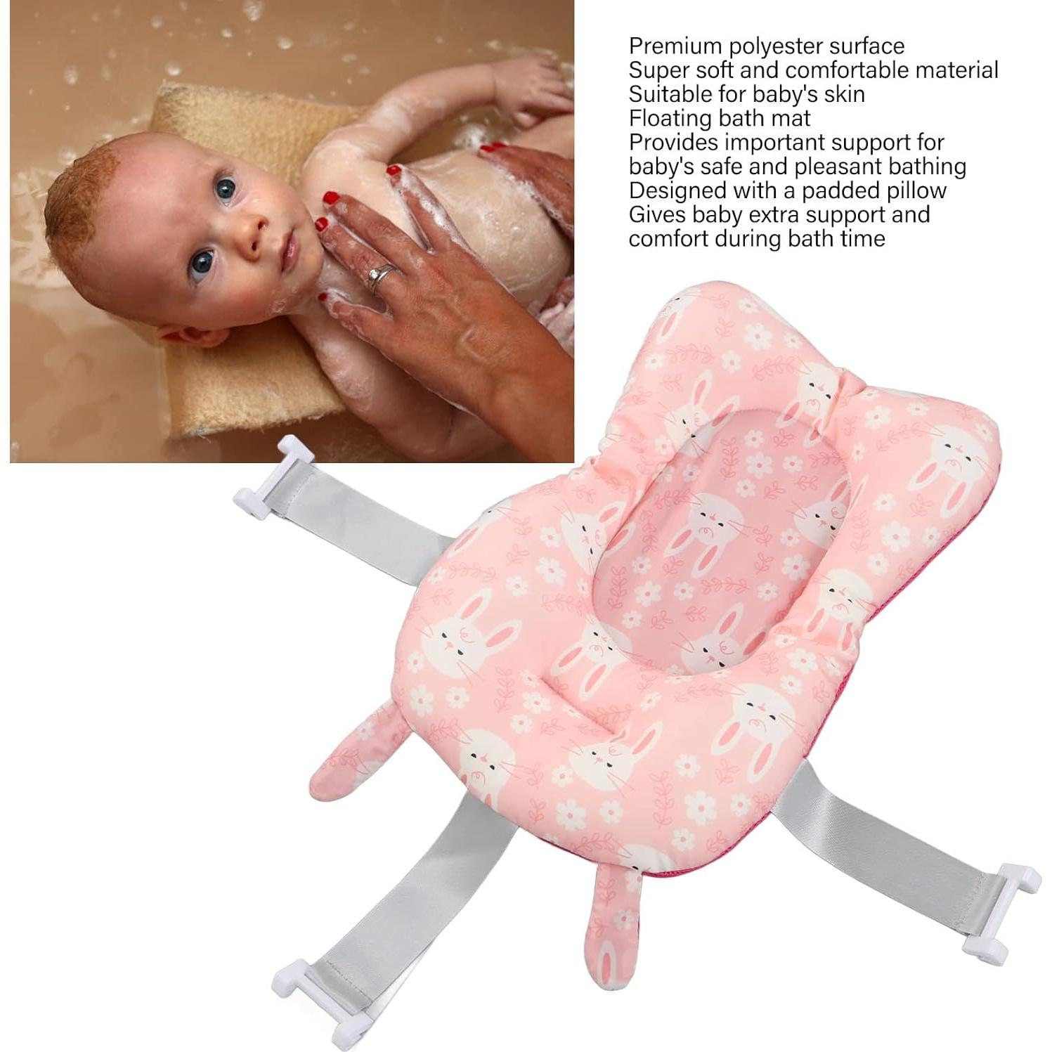 Cojín de Baño para Bebés Dpofirs - Antideslizante Rosa 50x34cm