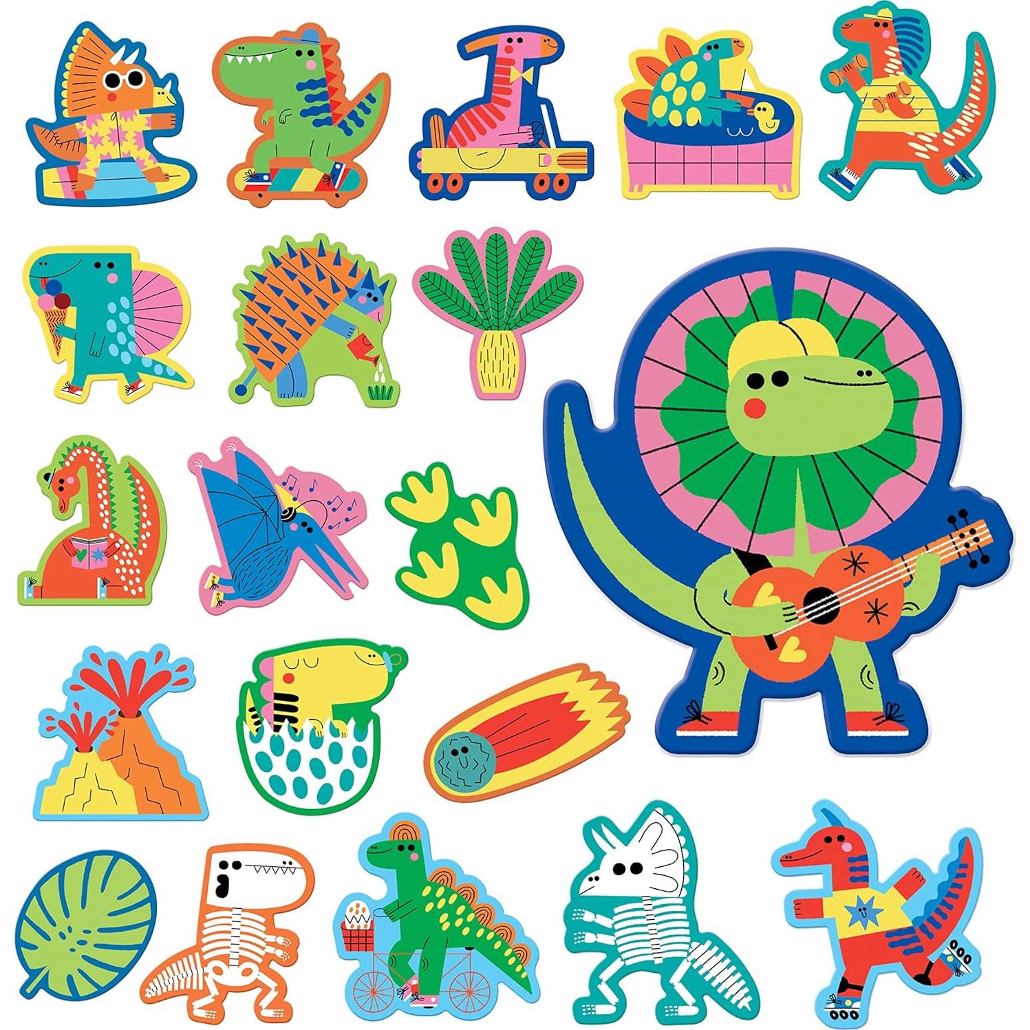 Formas de Espuma para Baño Mudpuppy Rub-a-Dub Dinos 20 Piezas