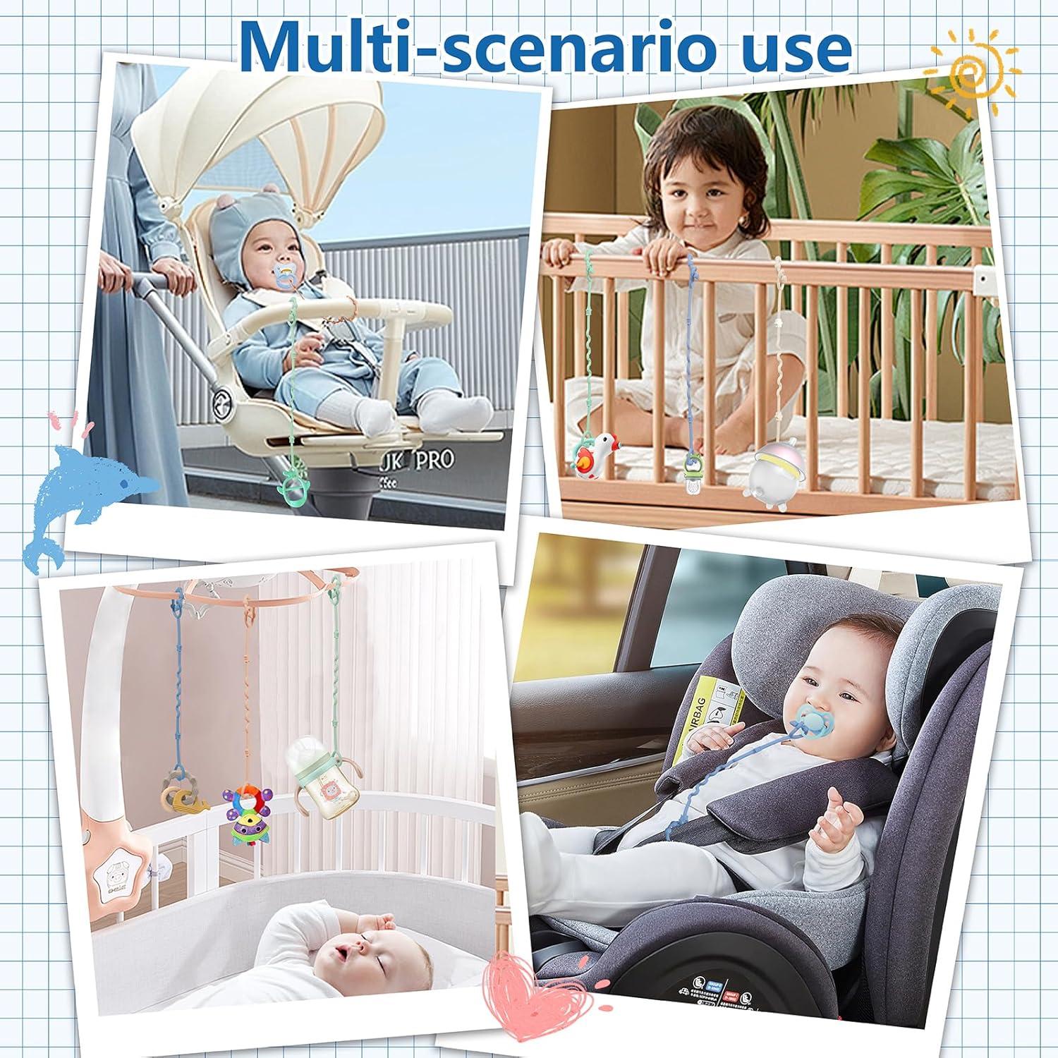 Correas para Juguetes de Bebé RTMOK - Set de 6 Silicona