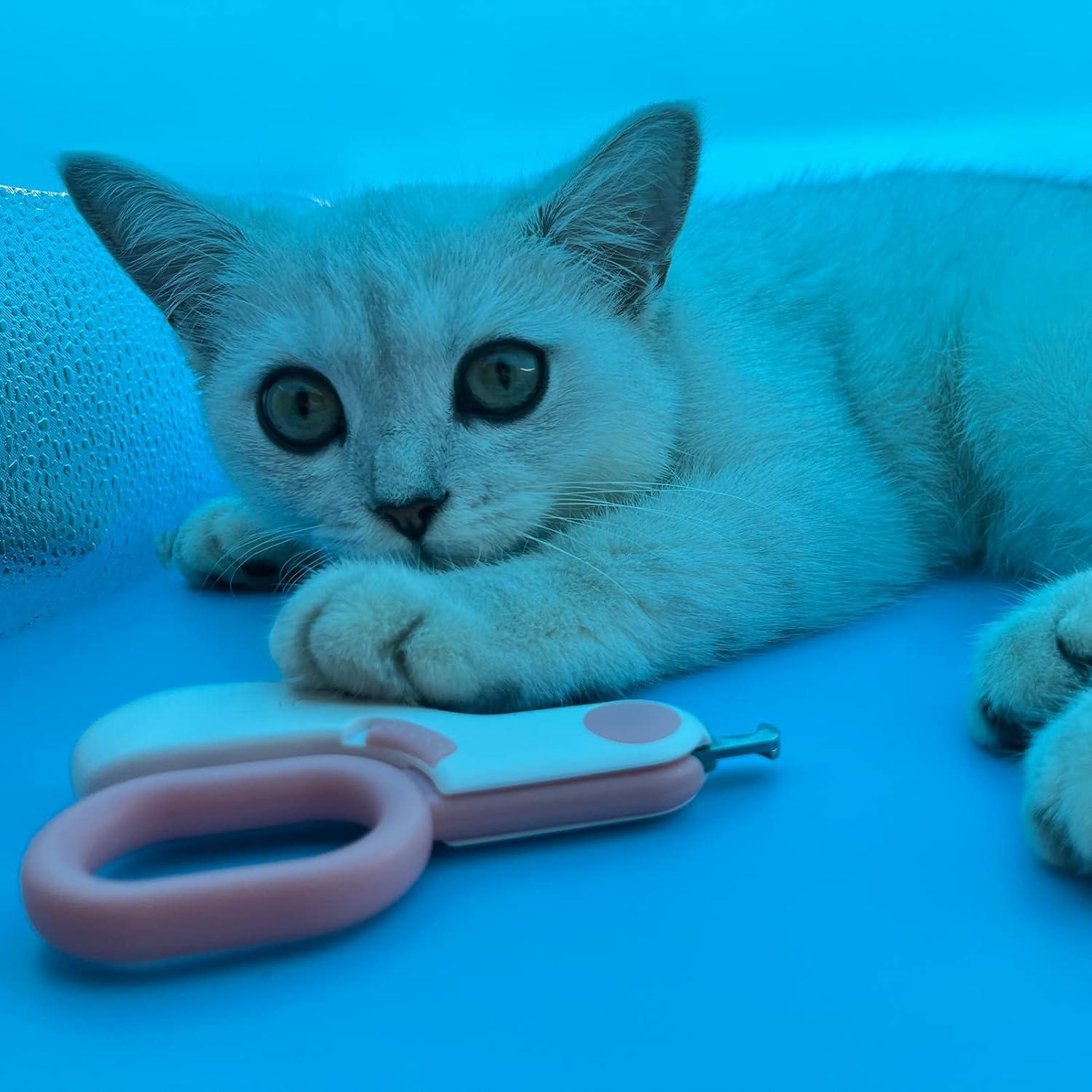 Cortauñas para Mascotas GuLuGun LED Azul - Cuchillas Afiladas