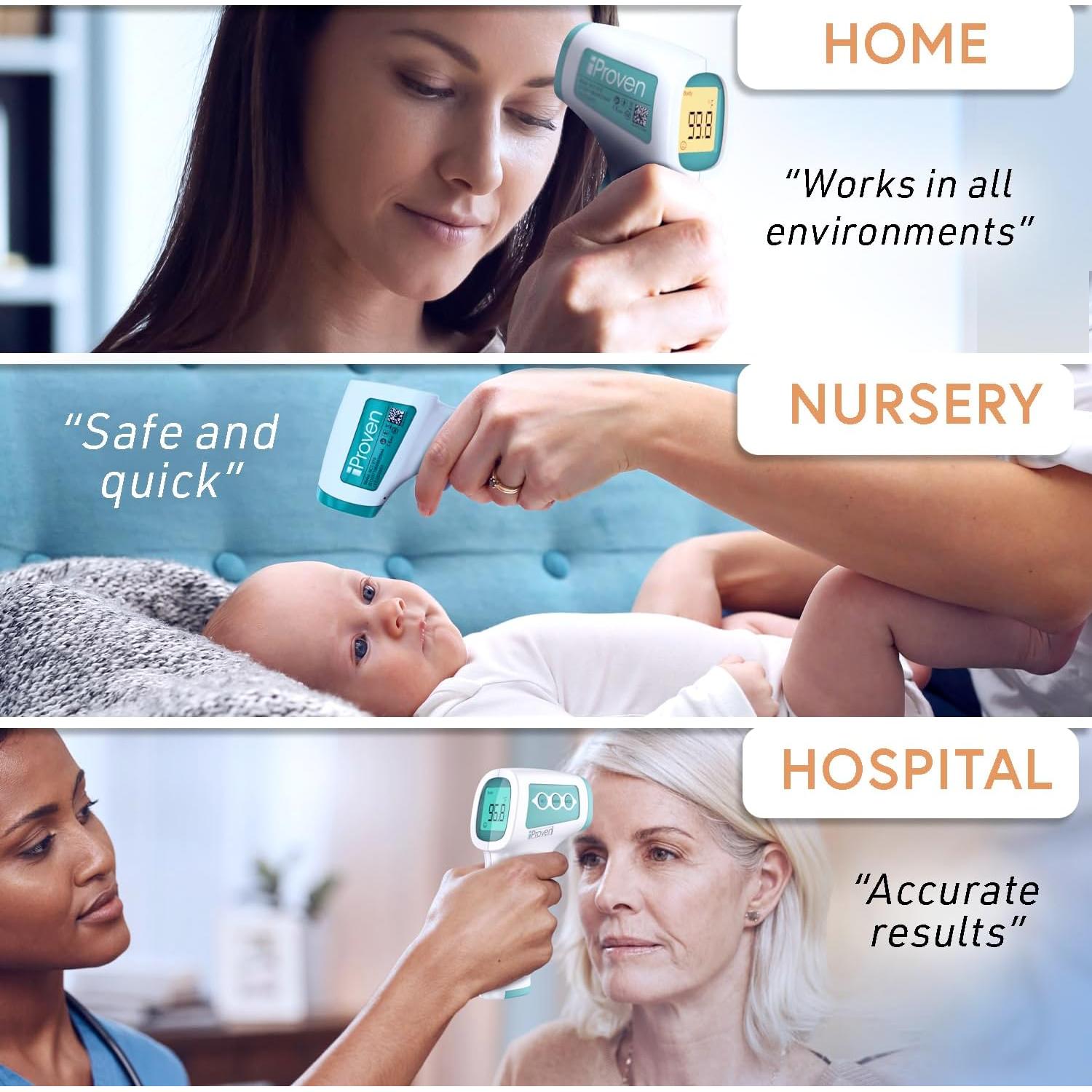 Termómetro Infrarrojo Sin Contacto iProven NCT-978 para Adultos y Bebés