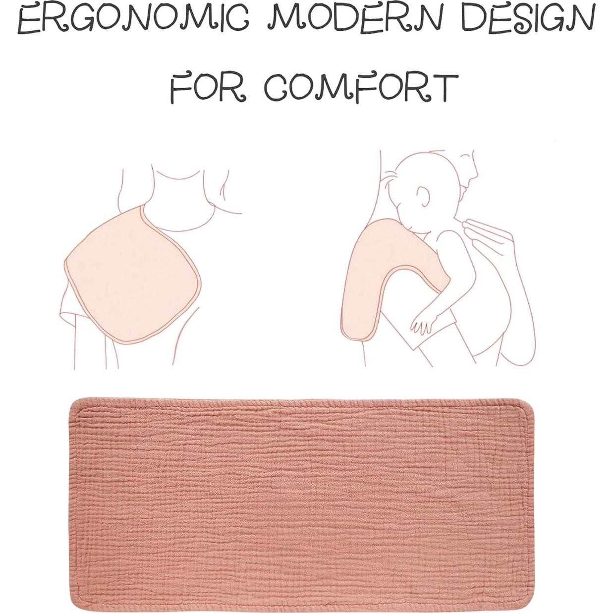 Paños para Eructar Bebés Konssy 6 Piezas 100% Algodón Muselina