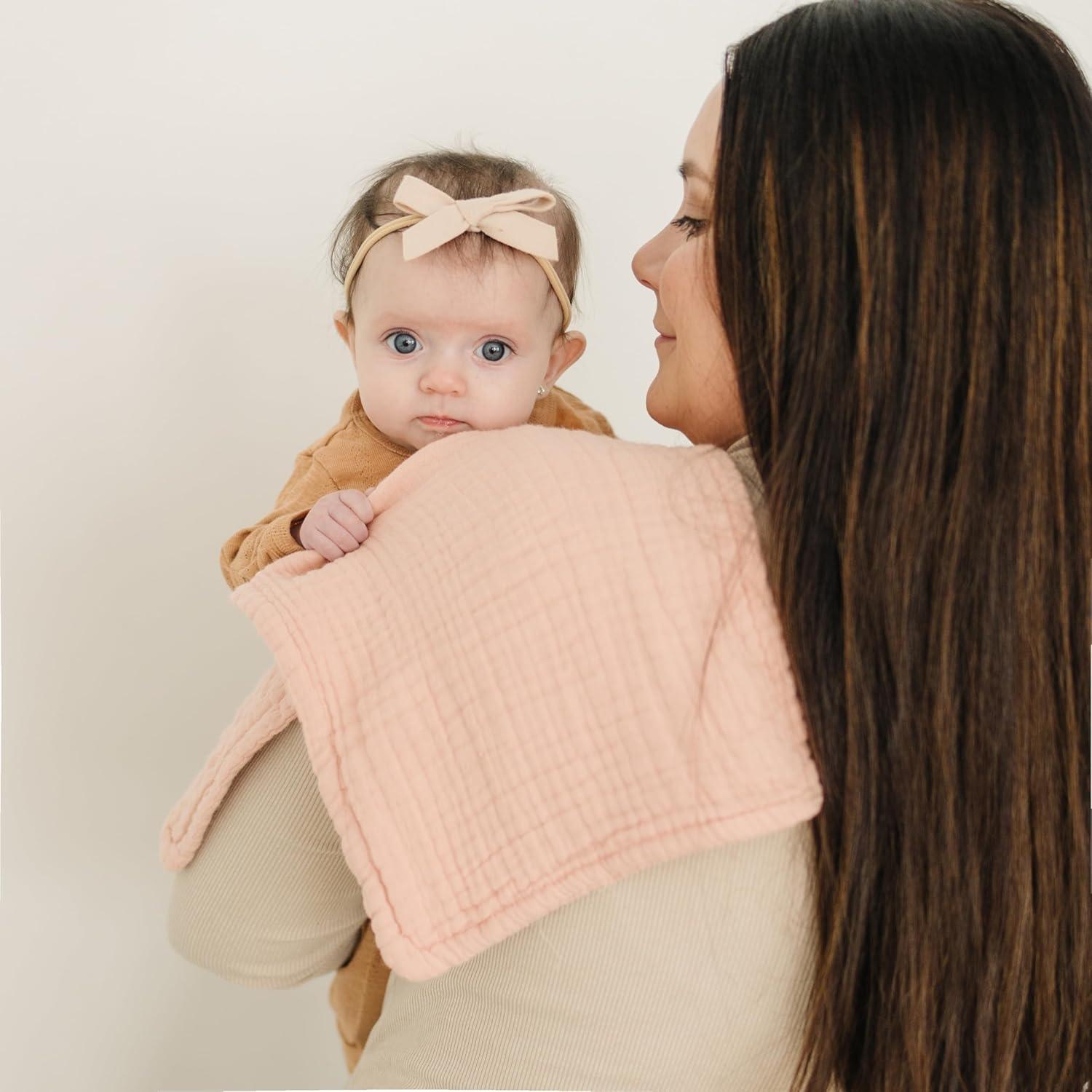 Paños para Eructar Bebés Konssy 6 Piezas 100% Algodón Muselina