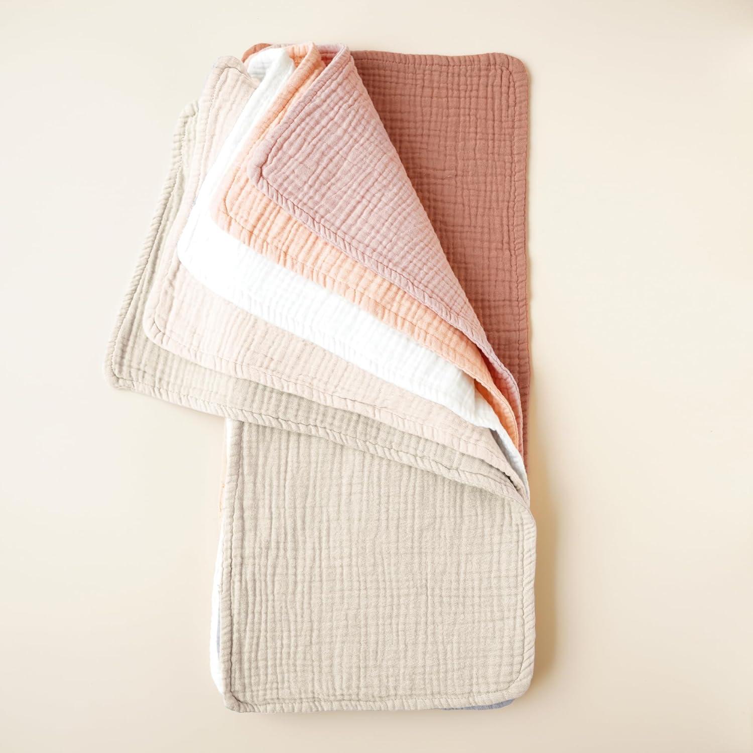 Paños para Eructar Bebés Konssy 6 Piezas 100% Algodón Muselina