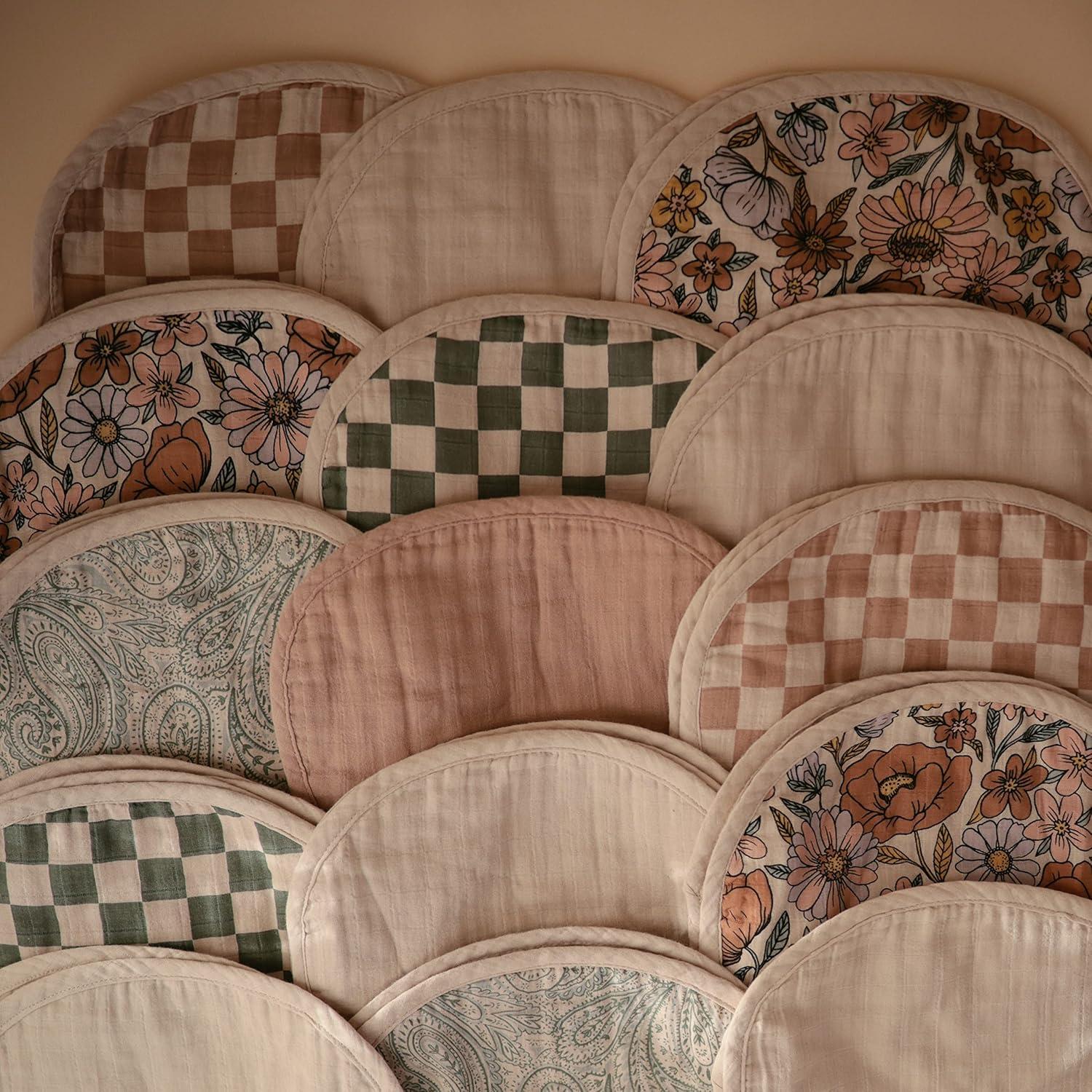 Paños de Eructo para Bebés Mushie - Algodón Orgánico, Set de 2