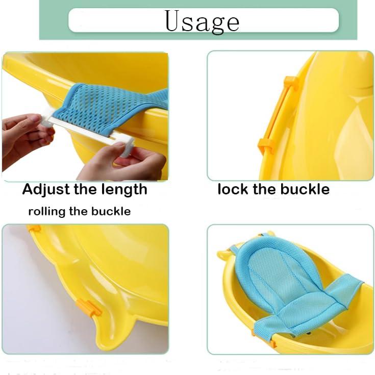 Asiento de Baño para Bebés Haozaikeji - Soporte Ergonómico Azul