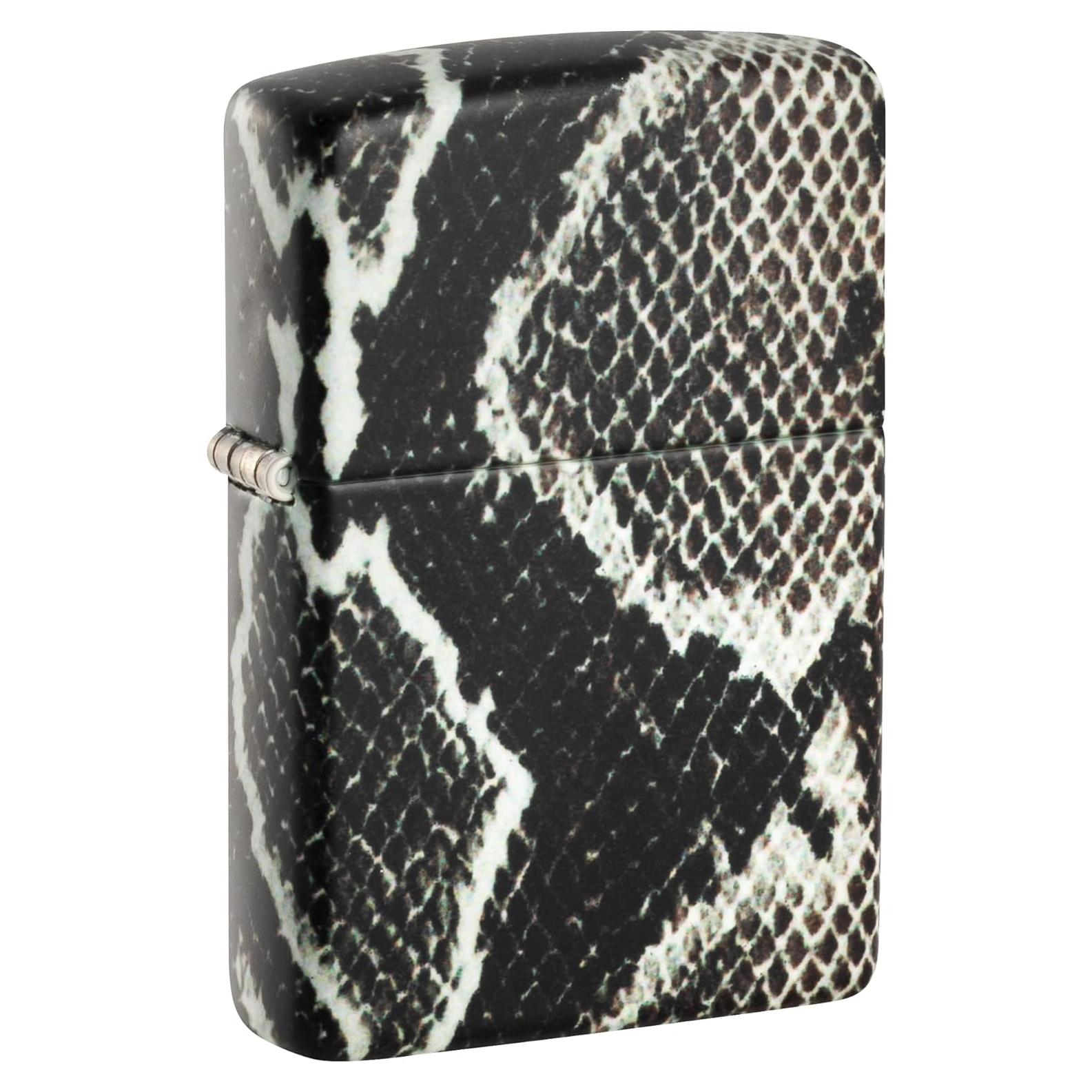 Encendedor Zippo Color 540 Piel de Serpiente Negra Recargable