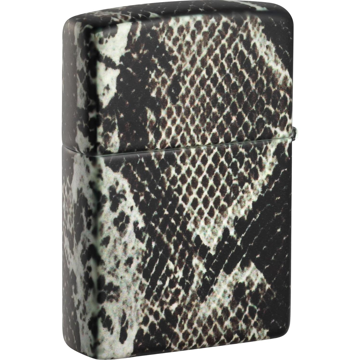 Encendedor Zippo Color 540 Piel de Serpiente Negra Recargable