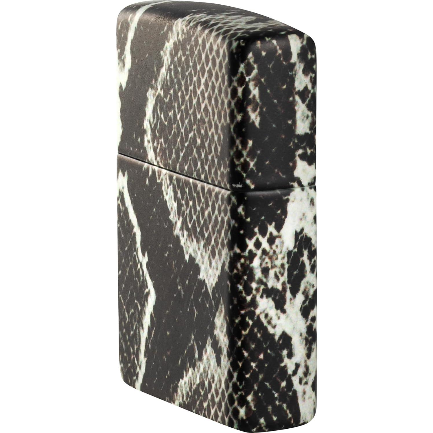 Encendedor Zippo Color 540 Piel de Serpiente Negra Recargable