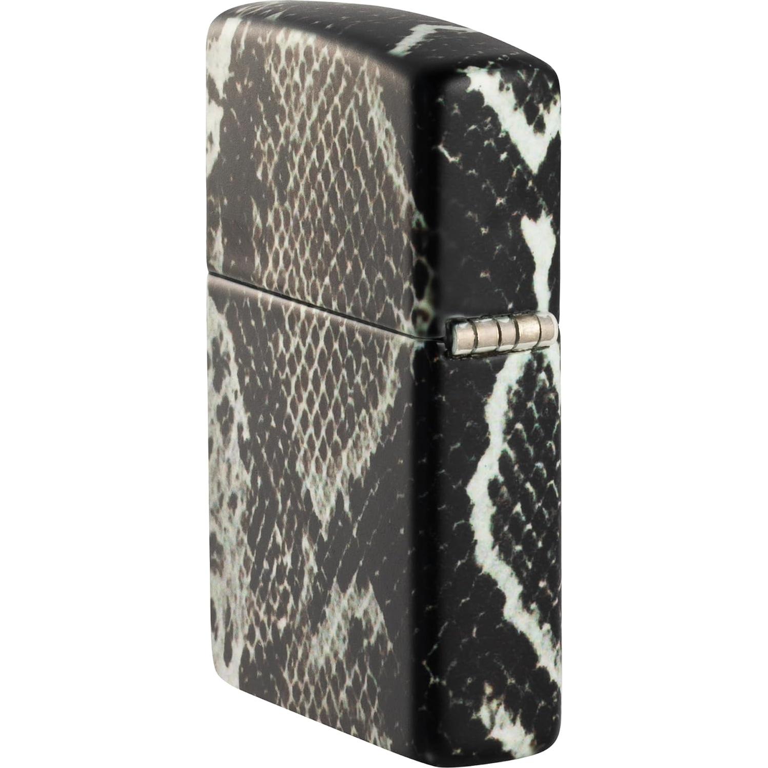 Encendedor Zippo Color 540 Piel de Serpiente Negra Recargable