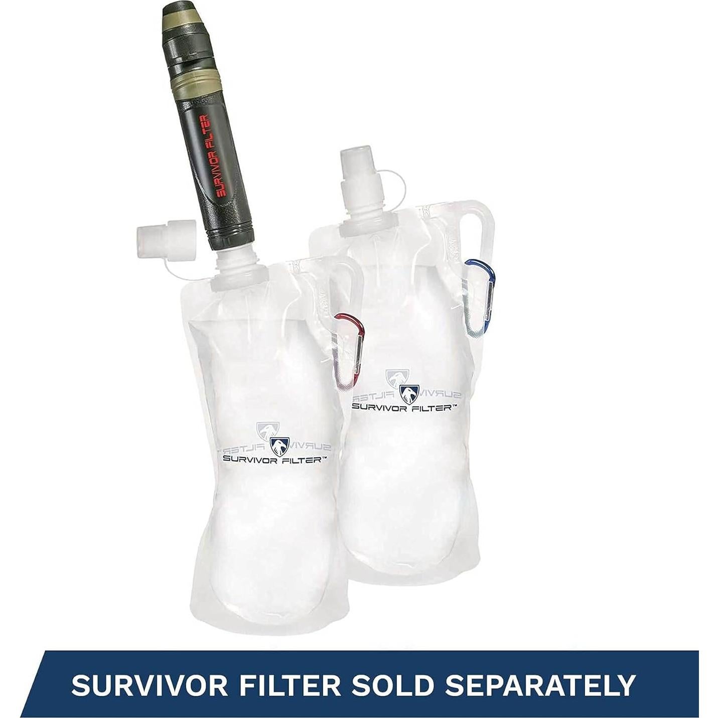 Botellas de Agua Colapsables Survivor Filter 1L - Plegables