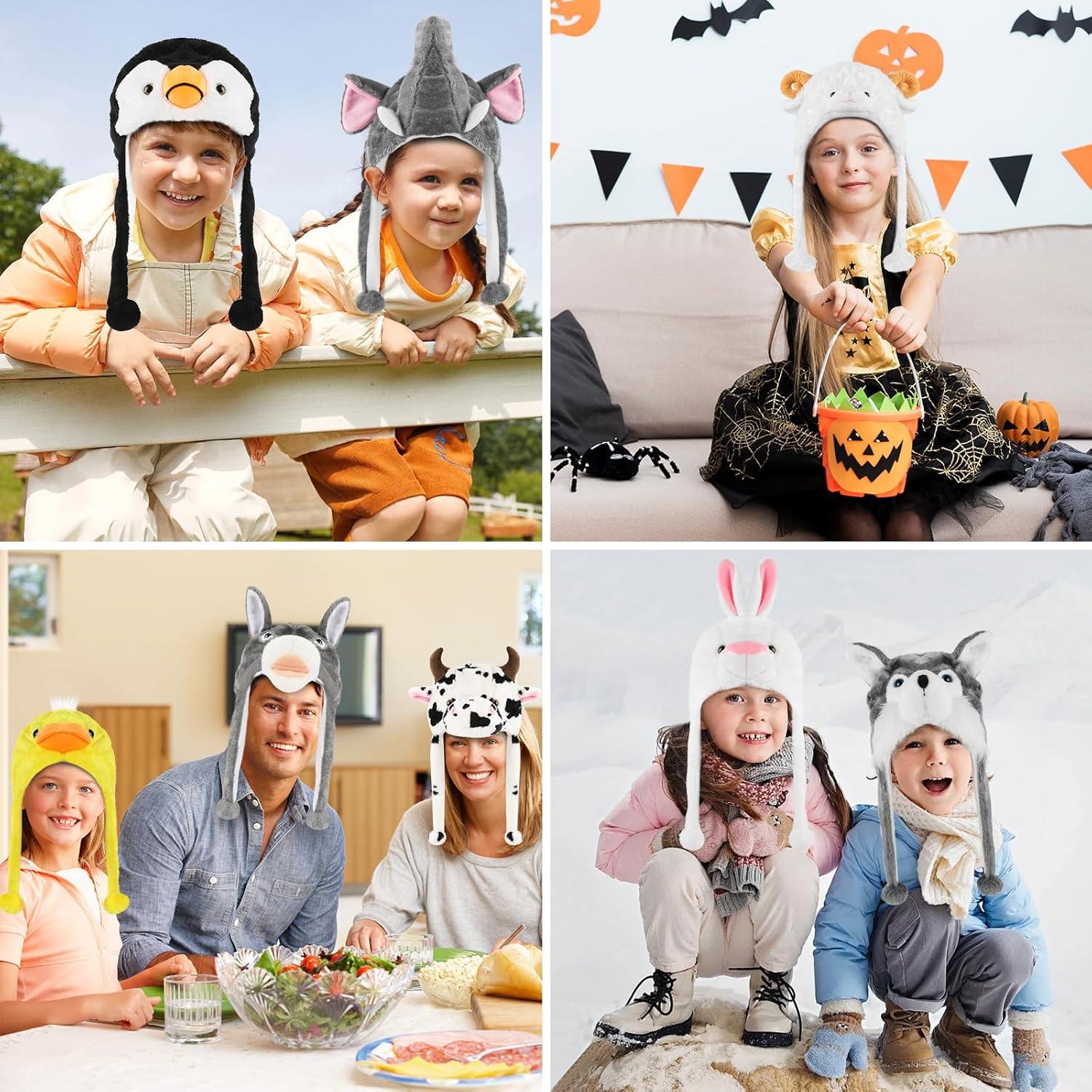 Gorro de Peluche Conejo Audaisyly con Solapas para Orejas