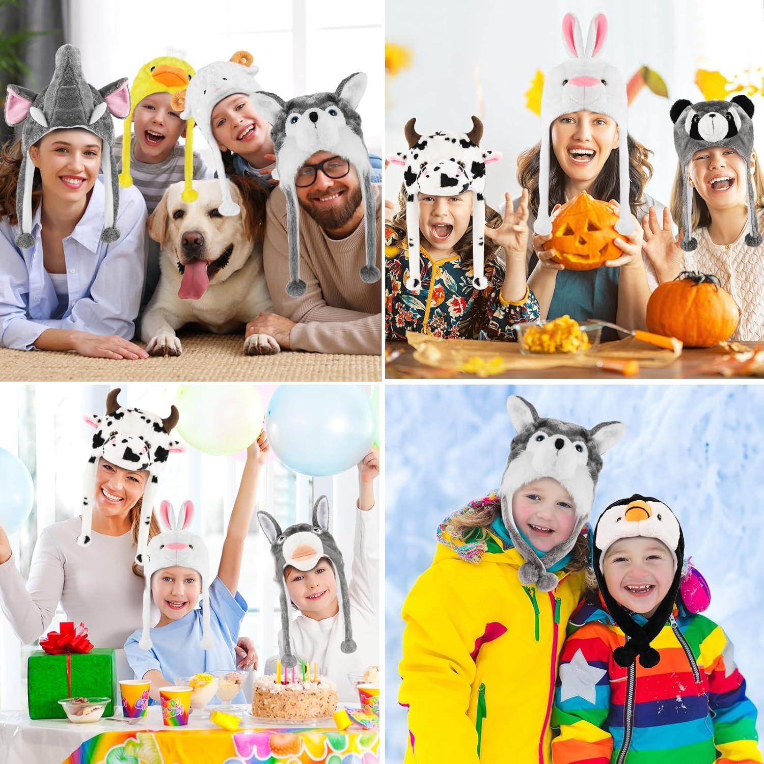 Gorro de Peluche Conejo Audaisyly con Solapas para Orejas