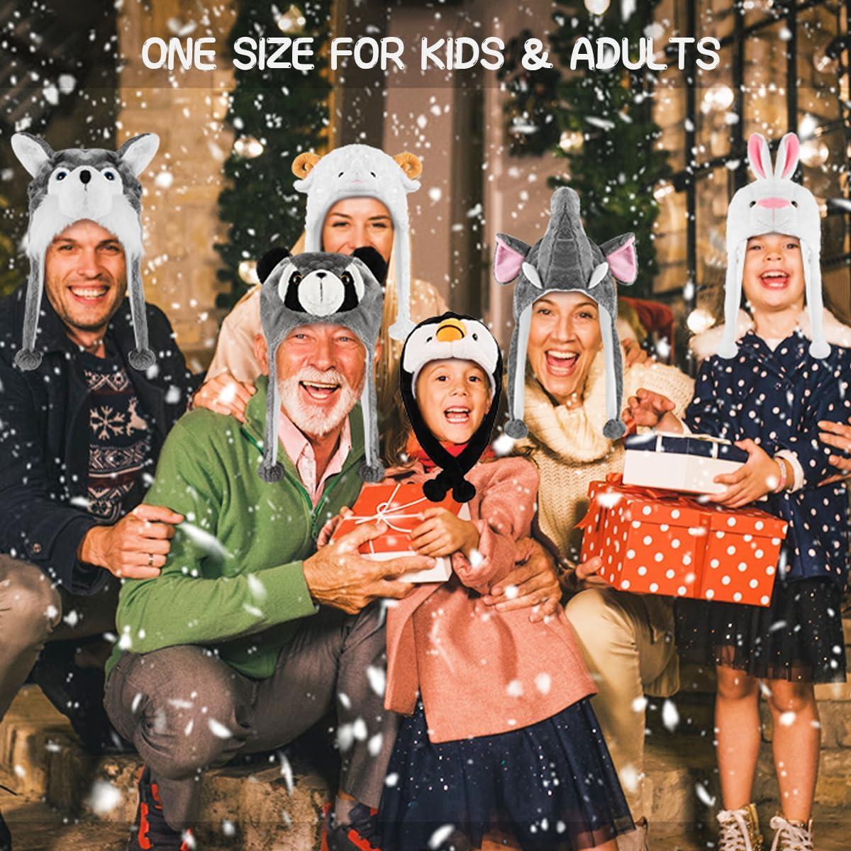 Gorro de Peluche Conejo Audaisyly con Solapas para Orejas