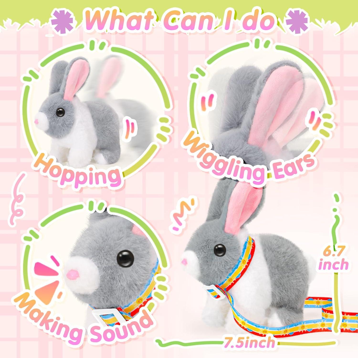 Conejo de Peluche Interactivo Tagitary con Accesorios de Pascua