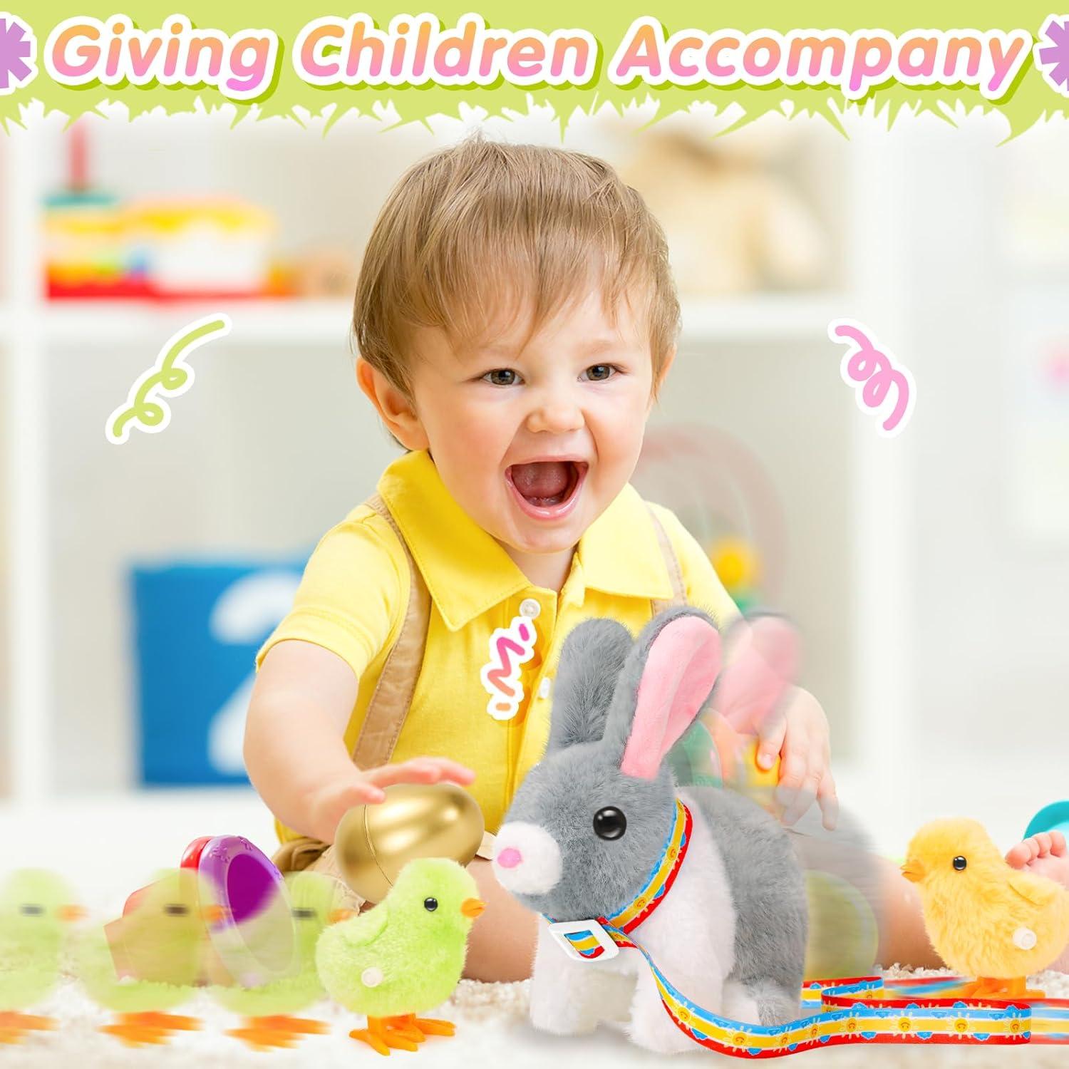 Conejo de Peluche Interactivo Tagitary con Accesorios de Pascua