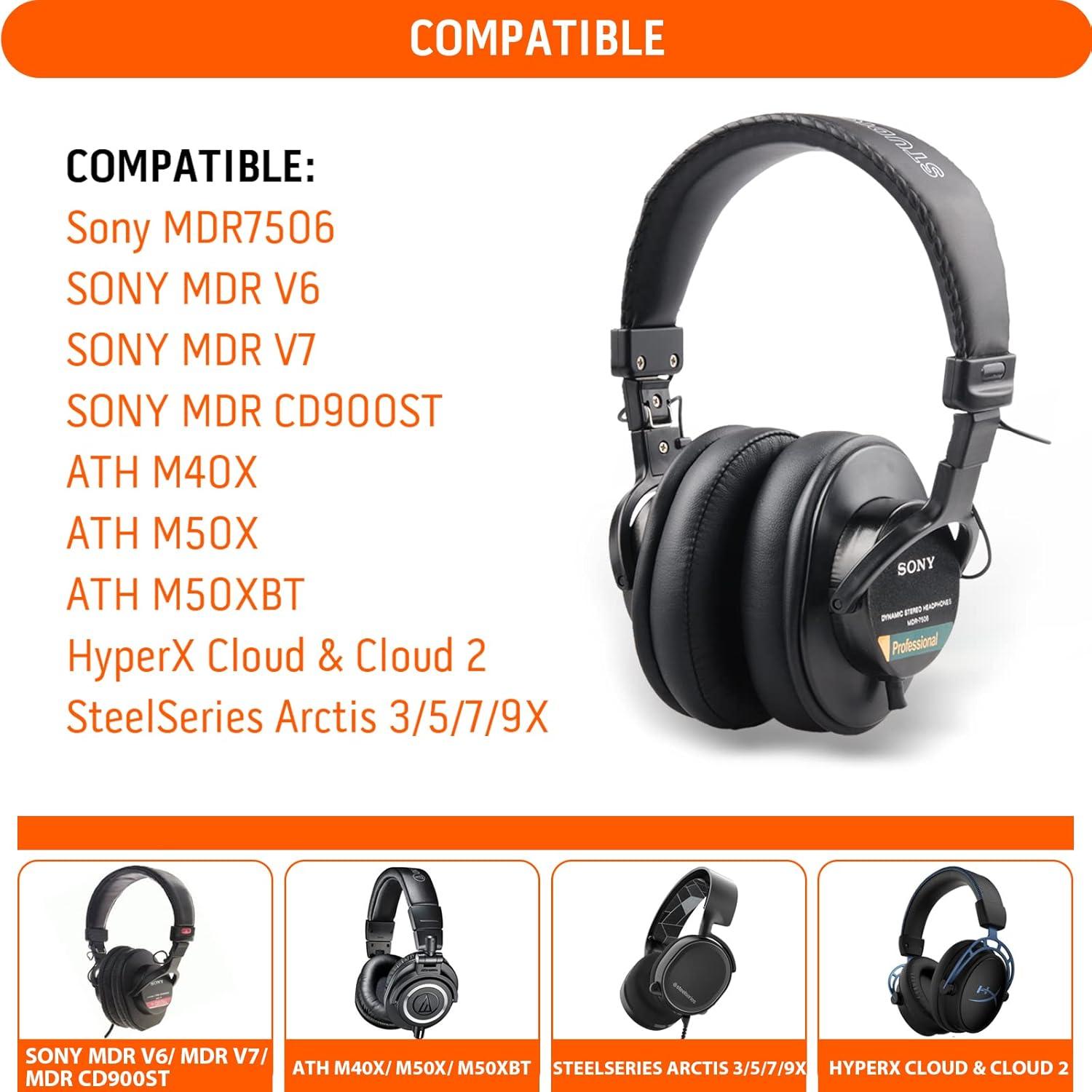 Almohadillas de Reemplazo Gvoears para Auriculares Sony MDR 7506