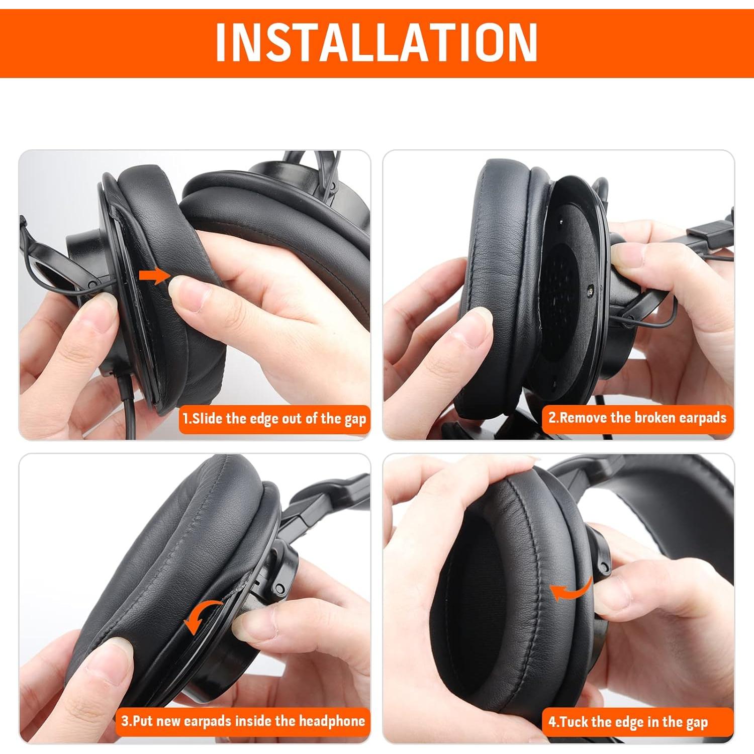 Almohadillas de Reemplazo Gvoears para Auriculares Sony MDR 7506