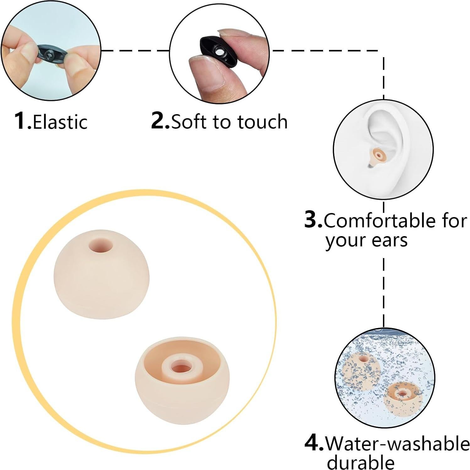 Consejos de Silicona Repuesto para Auriculares Powerbeats Pro - MQIMY