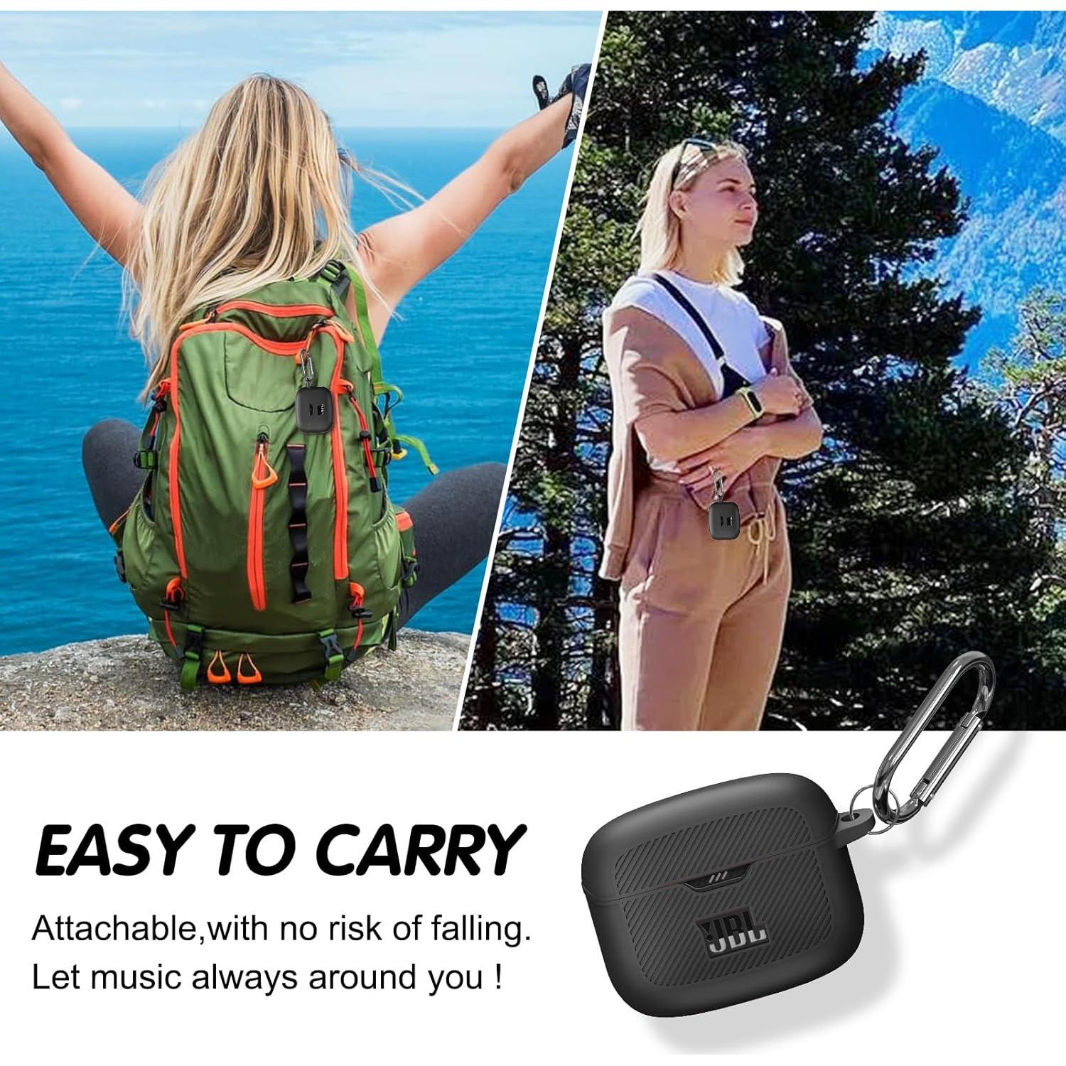 Funda de Silicona Negra para JBL Tune Buds - Impermeable y Resistente