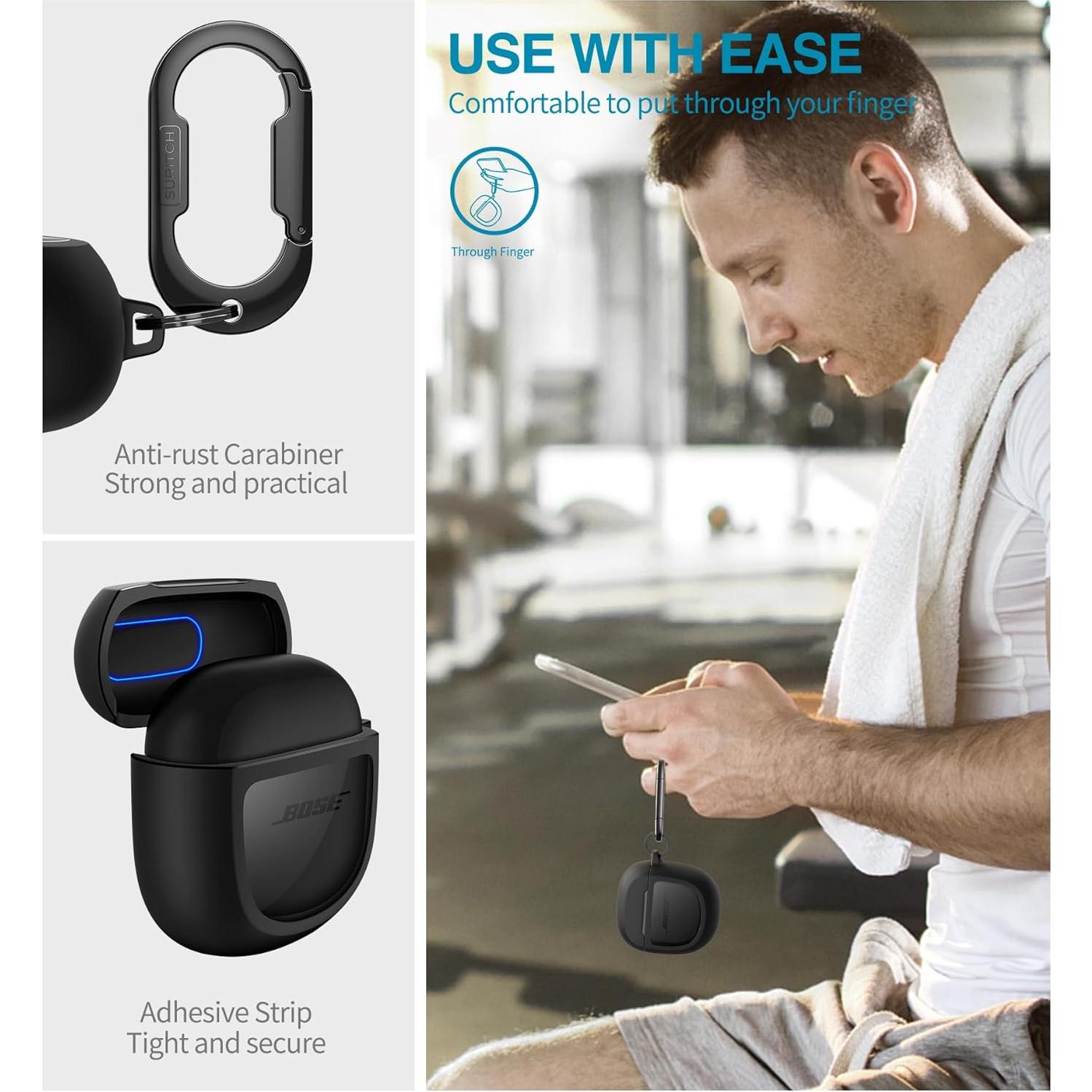 Funda Protectora SURITCH para Bose QuietComfort II y Ultra - Negro