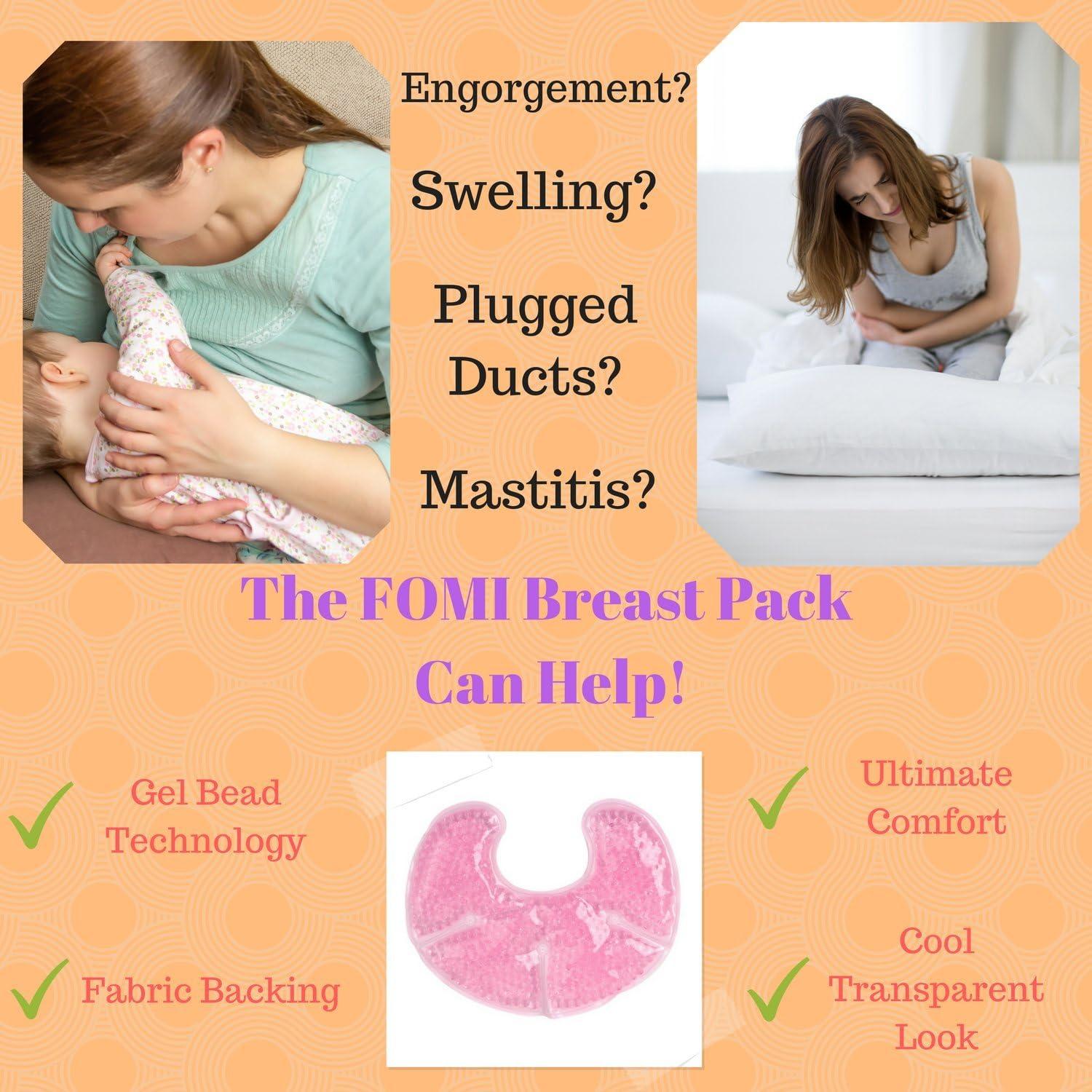 Paquete de Gel Frío Caliente FOMI para Senos Rosa - Alivio Dolor Lactancia