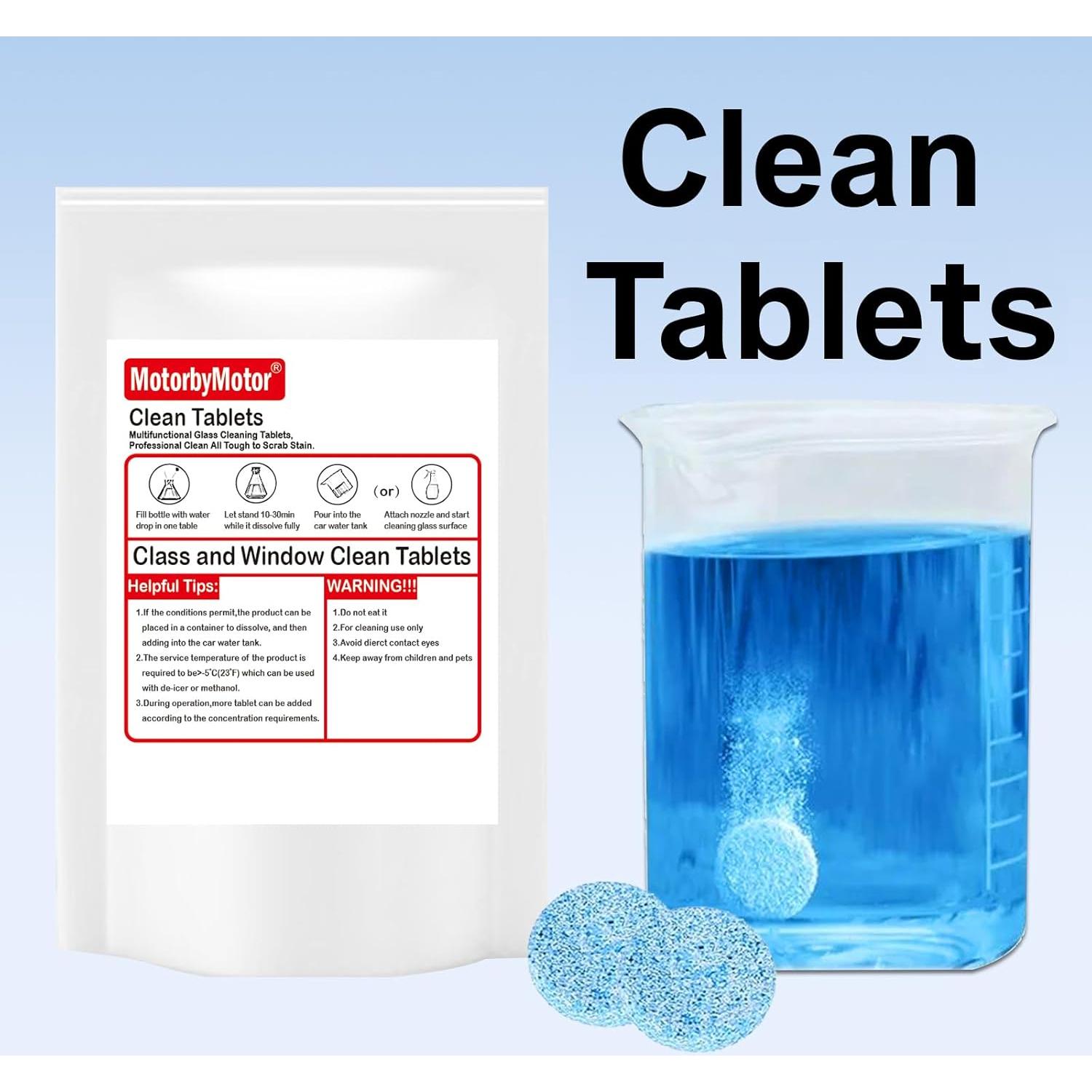 Tabletas de Lavado de Parabrisas MotorbyMotor 100pcs 397.5L