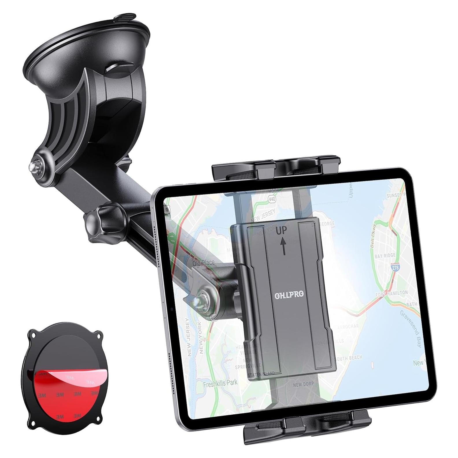 Soporte para Tableta OHLPRO Ajustable para Coche - Ventosa Fuerte