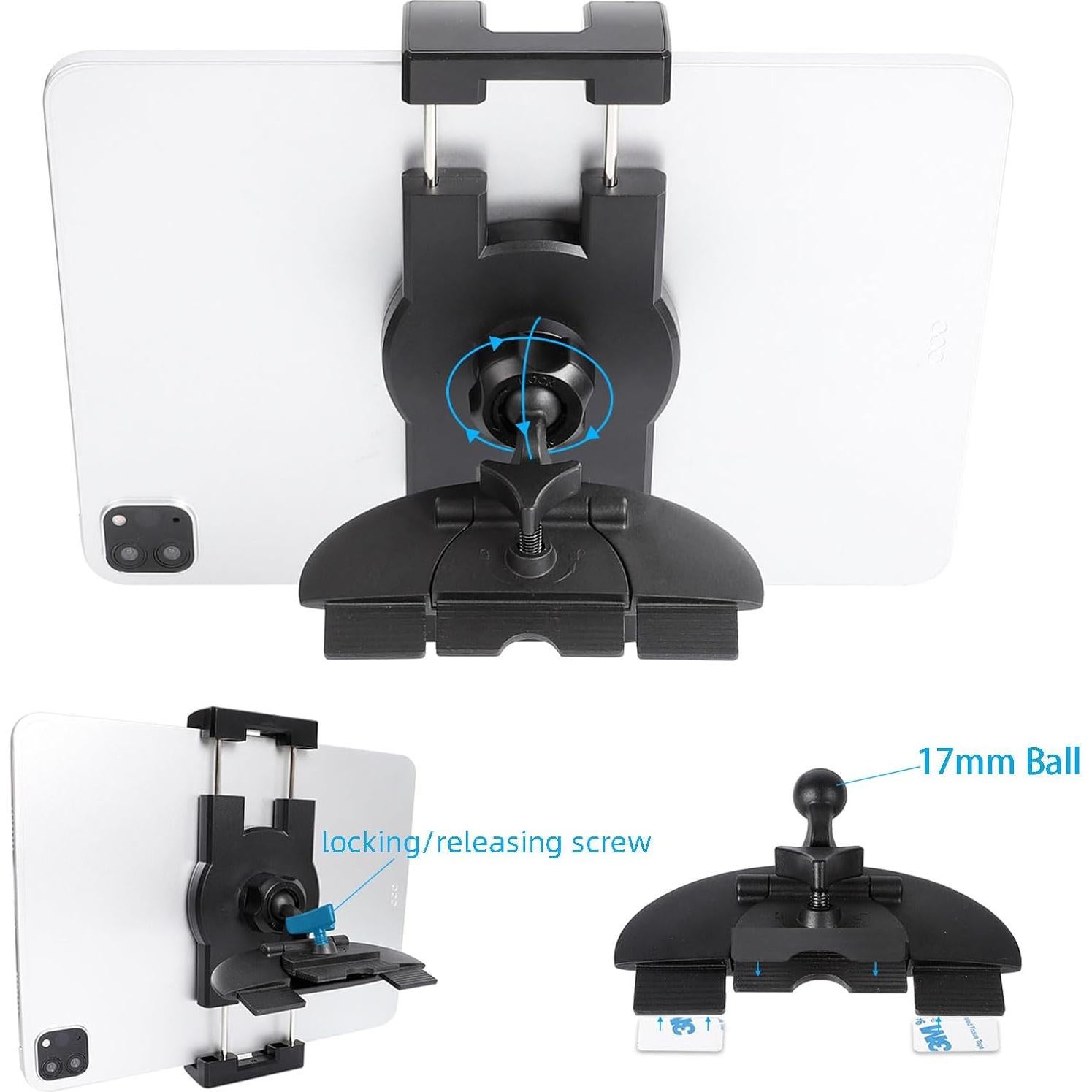 Soporte Universal para Tableta de Coche Xik TS-17 - Montaje 2-en-1