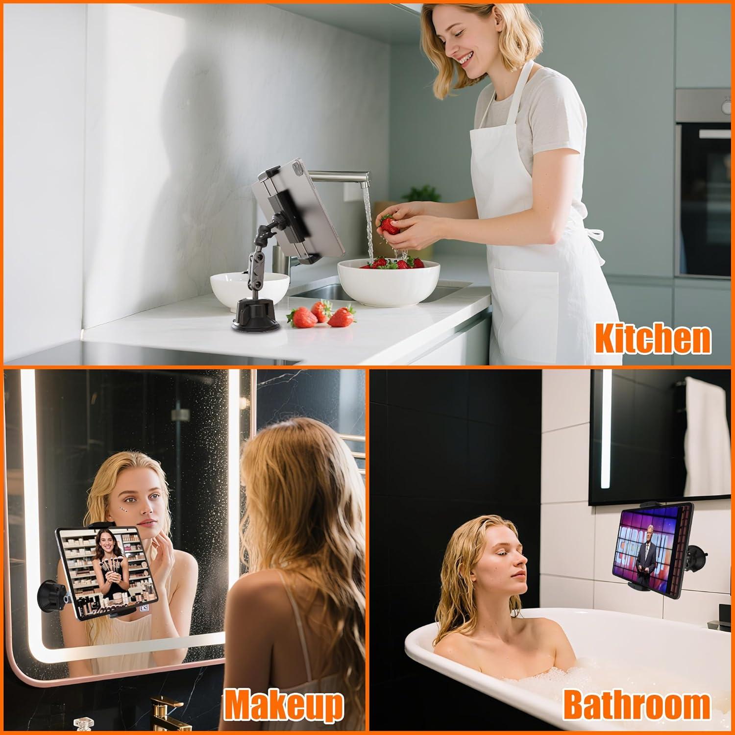 Soporte para Tablet VasSmtCPH 360° Ventosa para Coche 4.7-12.9"