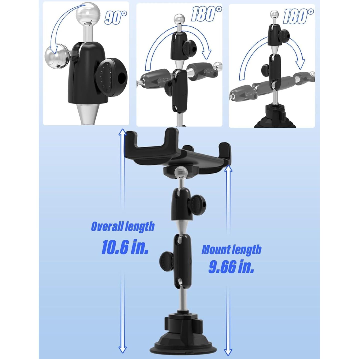 Soporte para Tableta de Camión LYFICCS - Alta Resistencia 4.7-12.9"