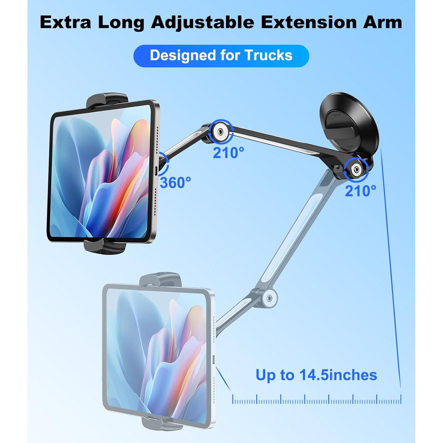 Soporte para Tablet DICMKY en Coche con Ventosa 360°