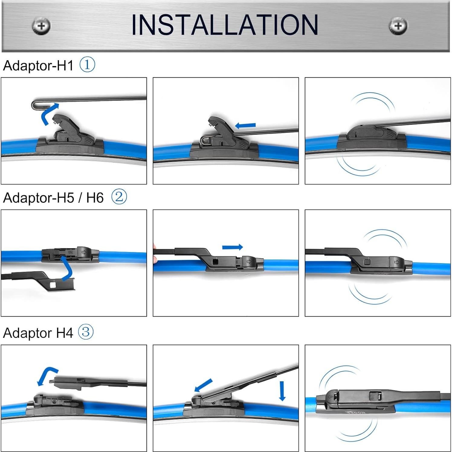 Limpiaparabrisas HODEE 66cm + 43cm + 30cm para Nissan