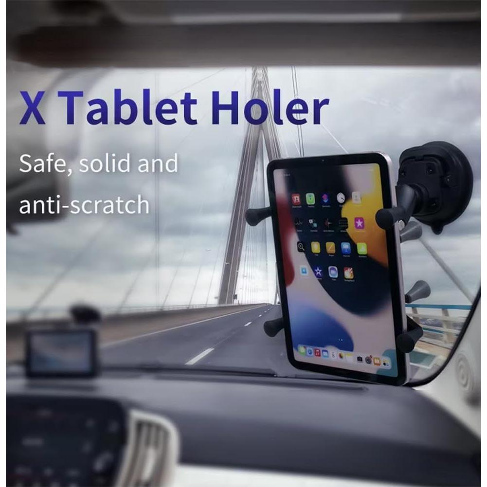 Soporte para Tablet de Coche Strg con Base de Ventosa 6"