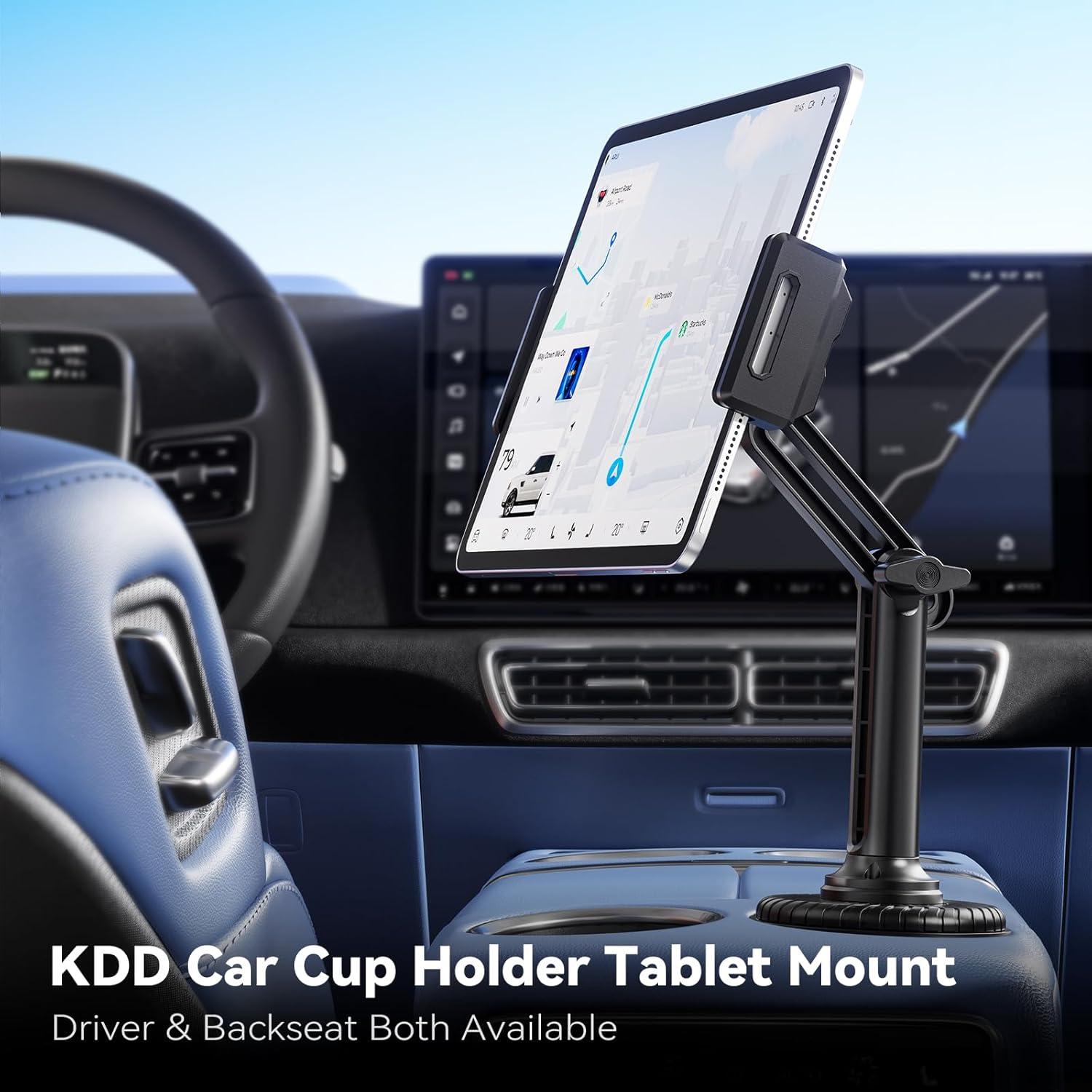 Soporte de Tableta KDD para Coche Ajustable 4.7-12.9"
