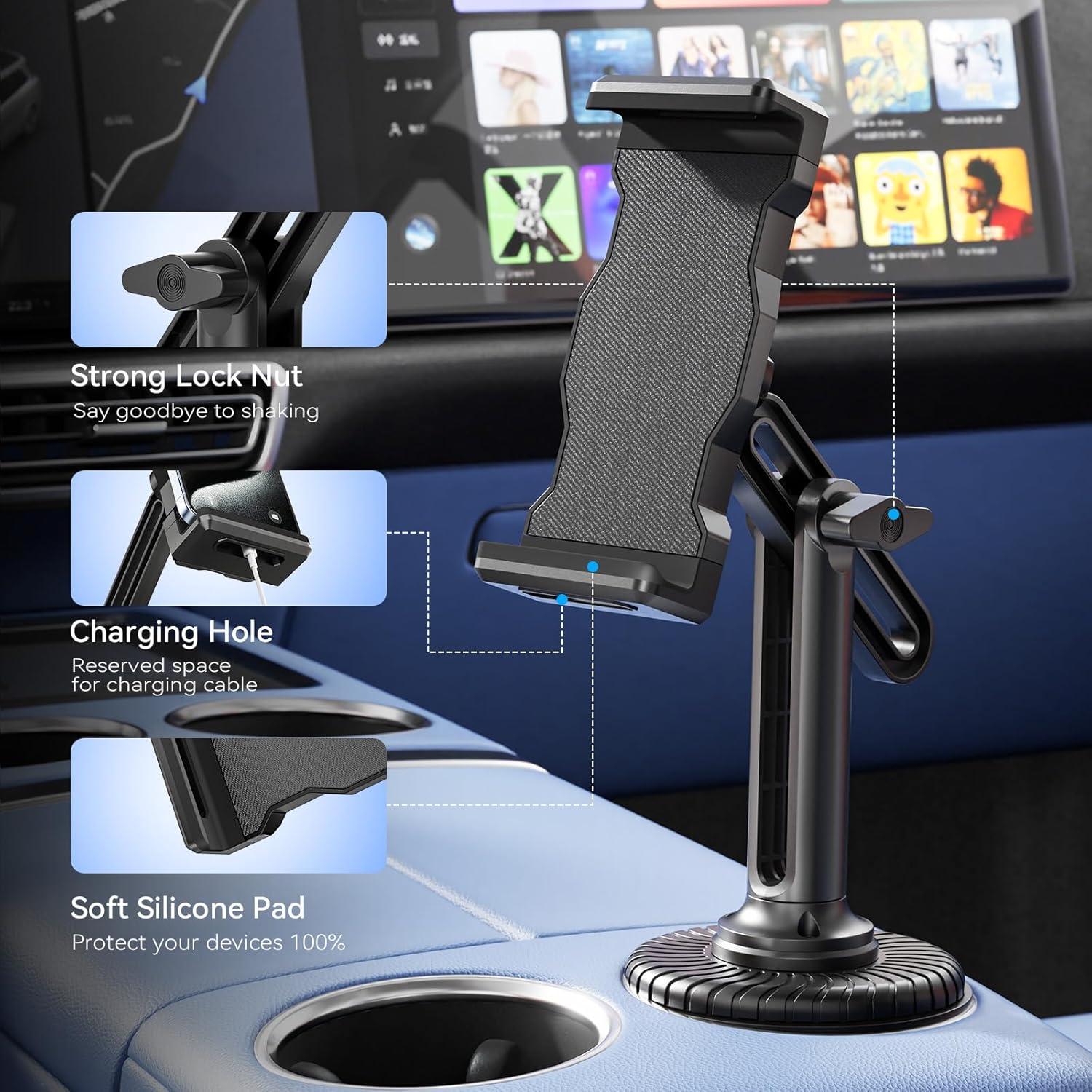 Soporte de Tableta KDD para Coche Ajustable 4.7-12.9"