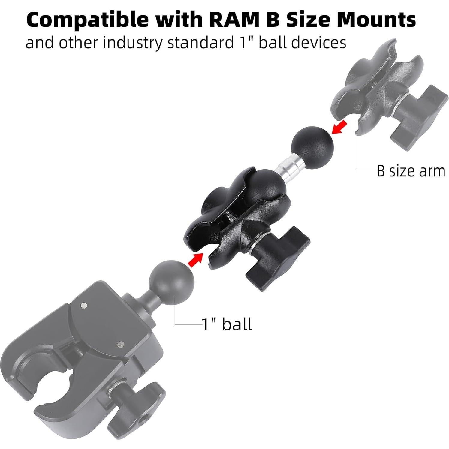 Brazo Doble Enchufe FPN 10.48 cm Rotación 360° Soporte Teléfono