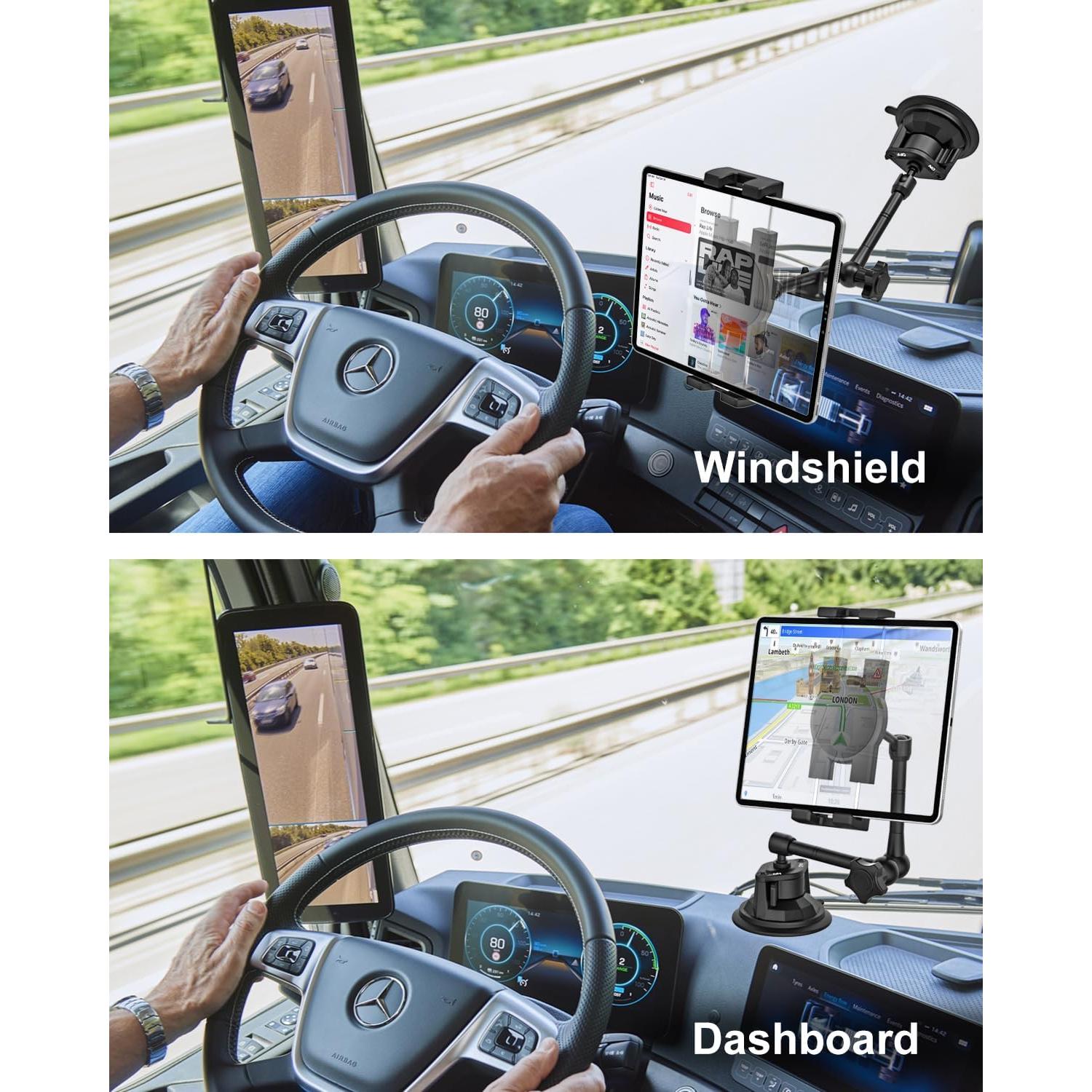 Soporte de Tablet para Coche GDZN con Ventosa Ajustable 4-13"