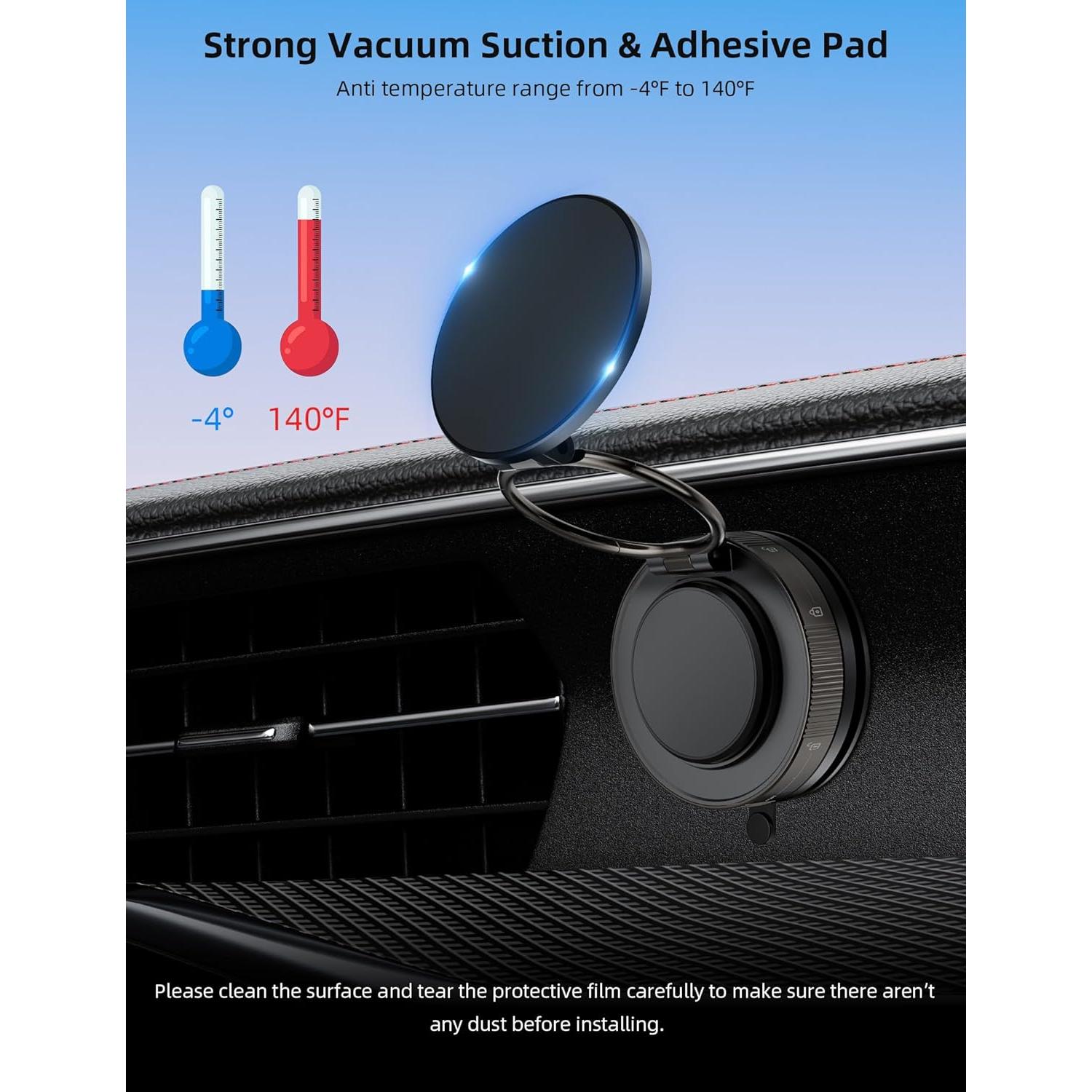 Soporte de Coche TOPAUX MagSafe 360° Ajustable para iPhone