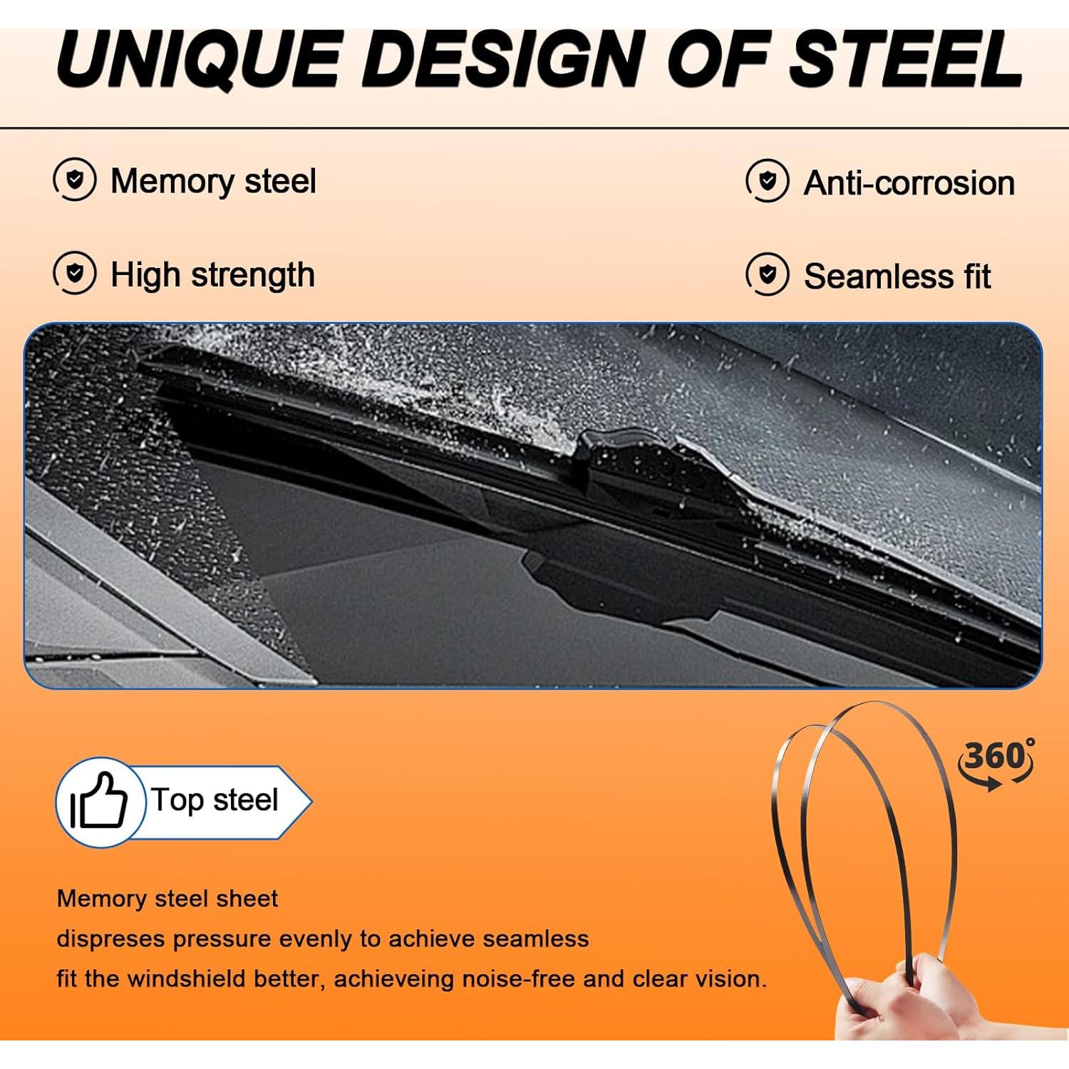 Limpiaparabrisas HULADAED 15" Delanteros + 13" Trasero Jeep Wrangler